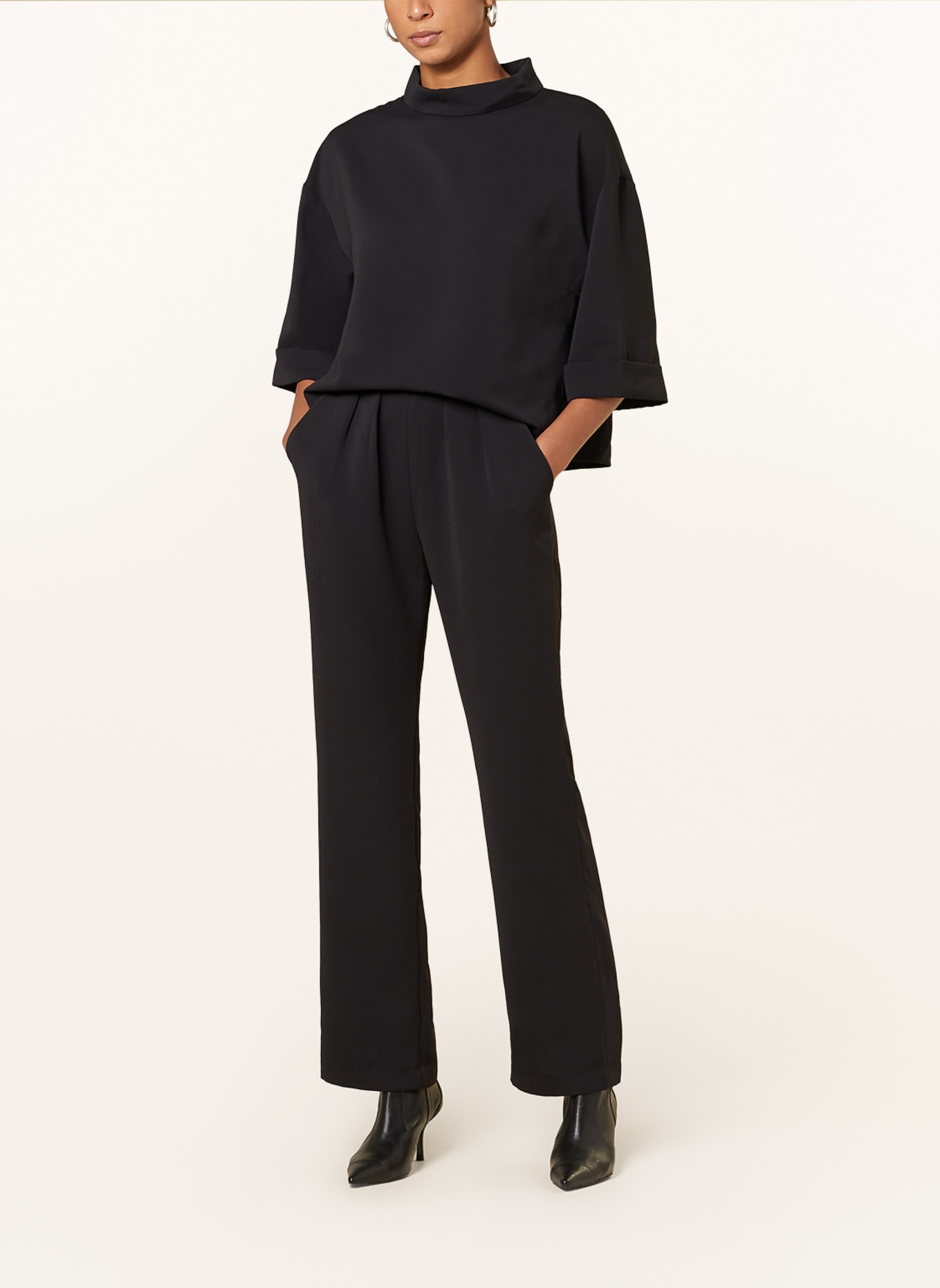 NEO NOIR Jumpsuit ARLO with 3/4 sleeves, Color: BLACK (Image 2)