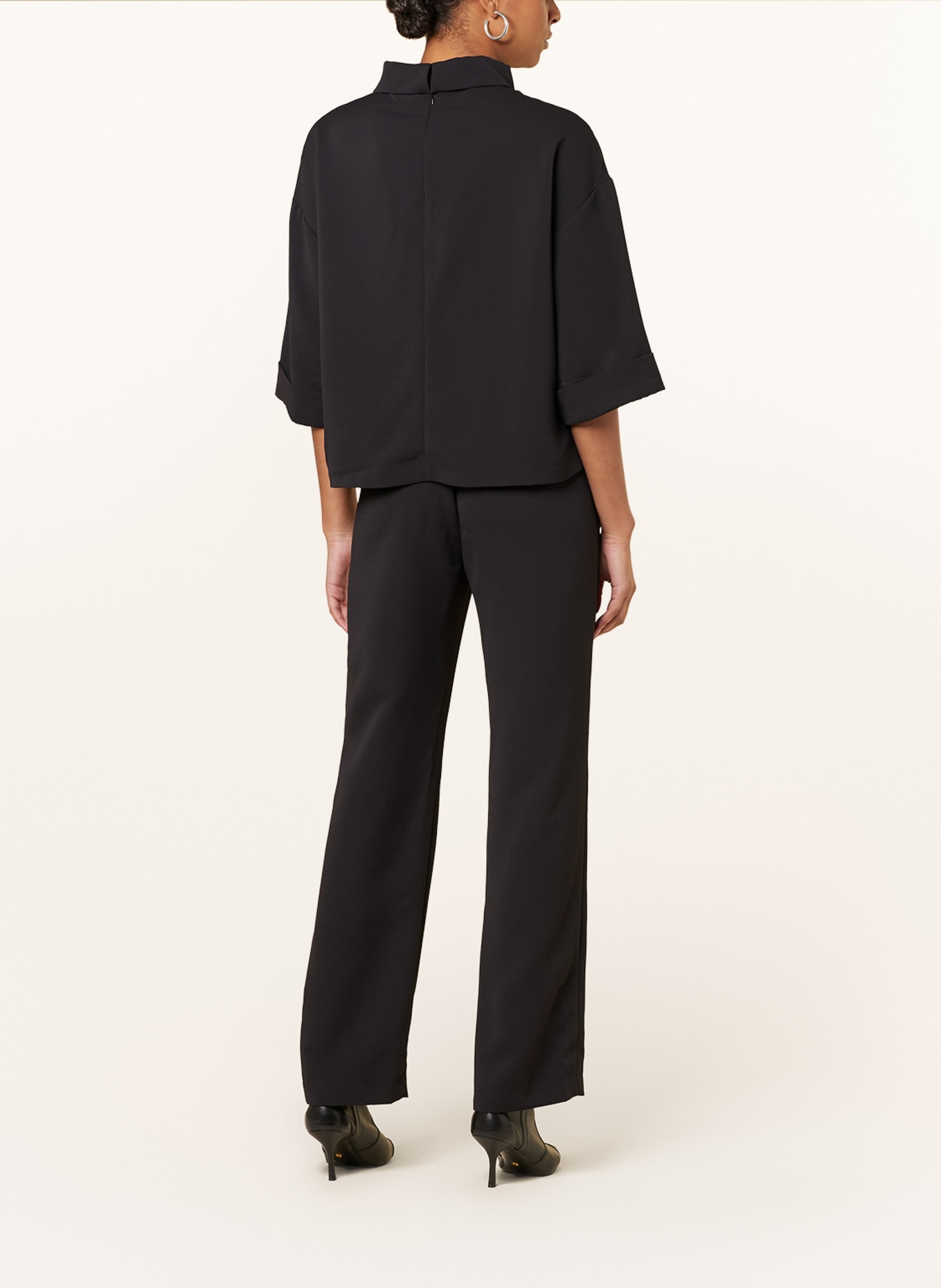 NEO NOIR Jumpsuit ARLO with 3/4 sleeves, Color: BLACK (Image 3)