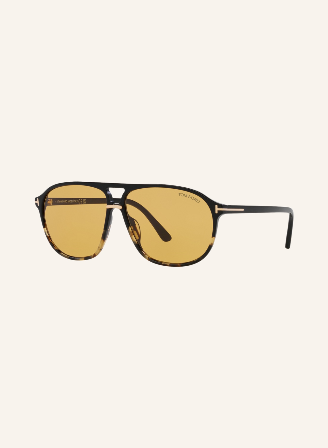 TOM FORD Sunglasses FT1026-N BRUCE, Color: 1100D1 - BLACK/ BROWN (Image 1)