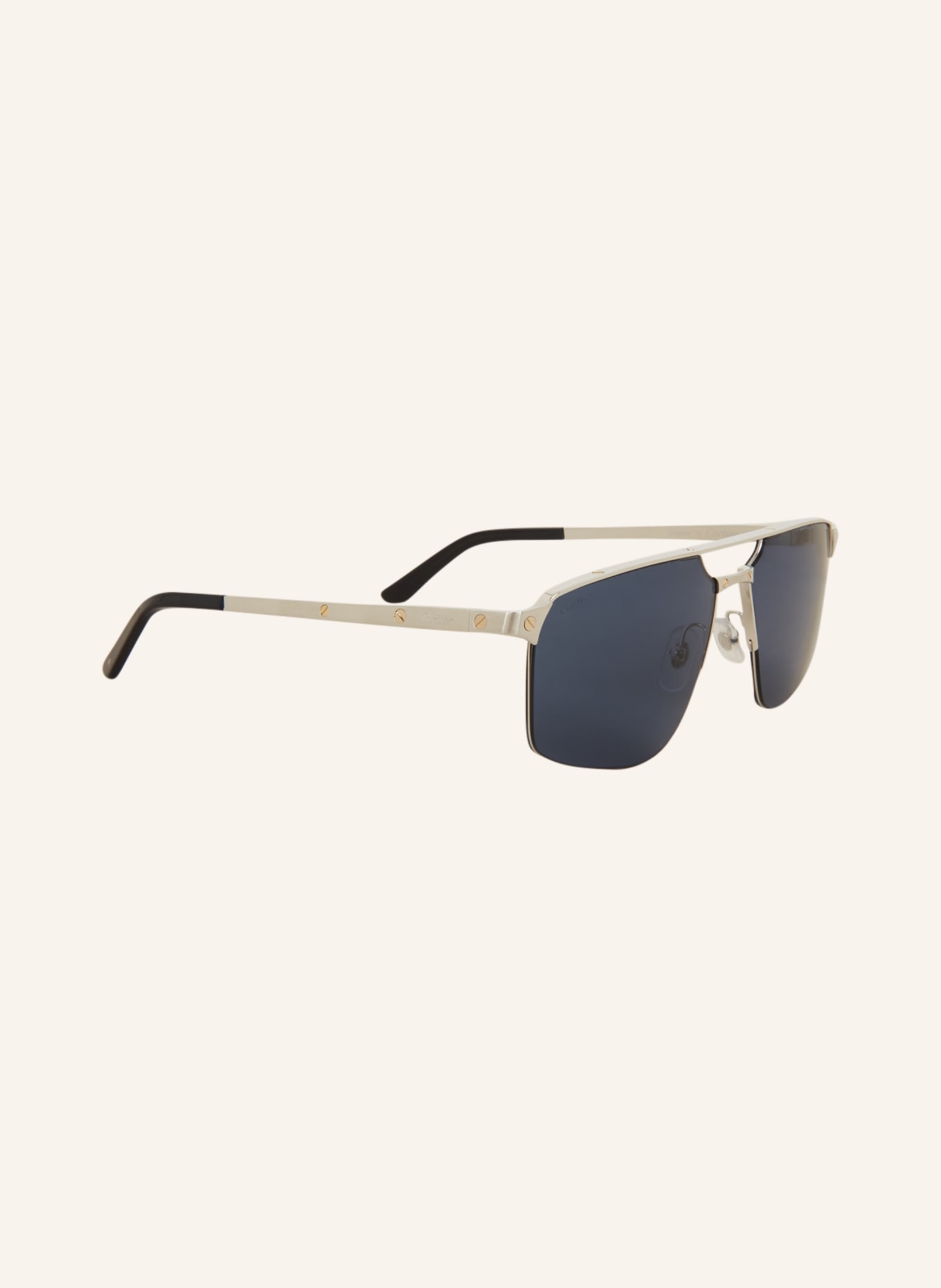 Cartier Sunglasses CT0385S, Color: 4100B1 - SILVER/ BLUE (Image 3)