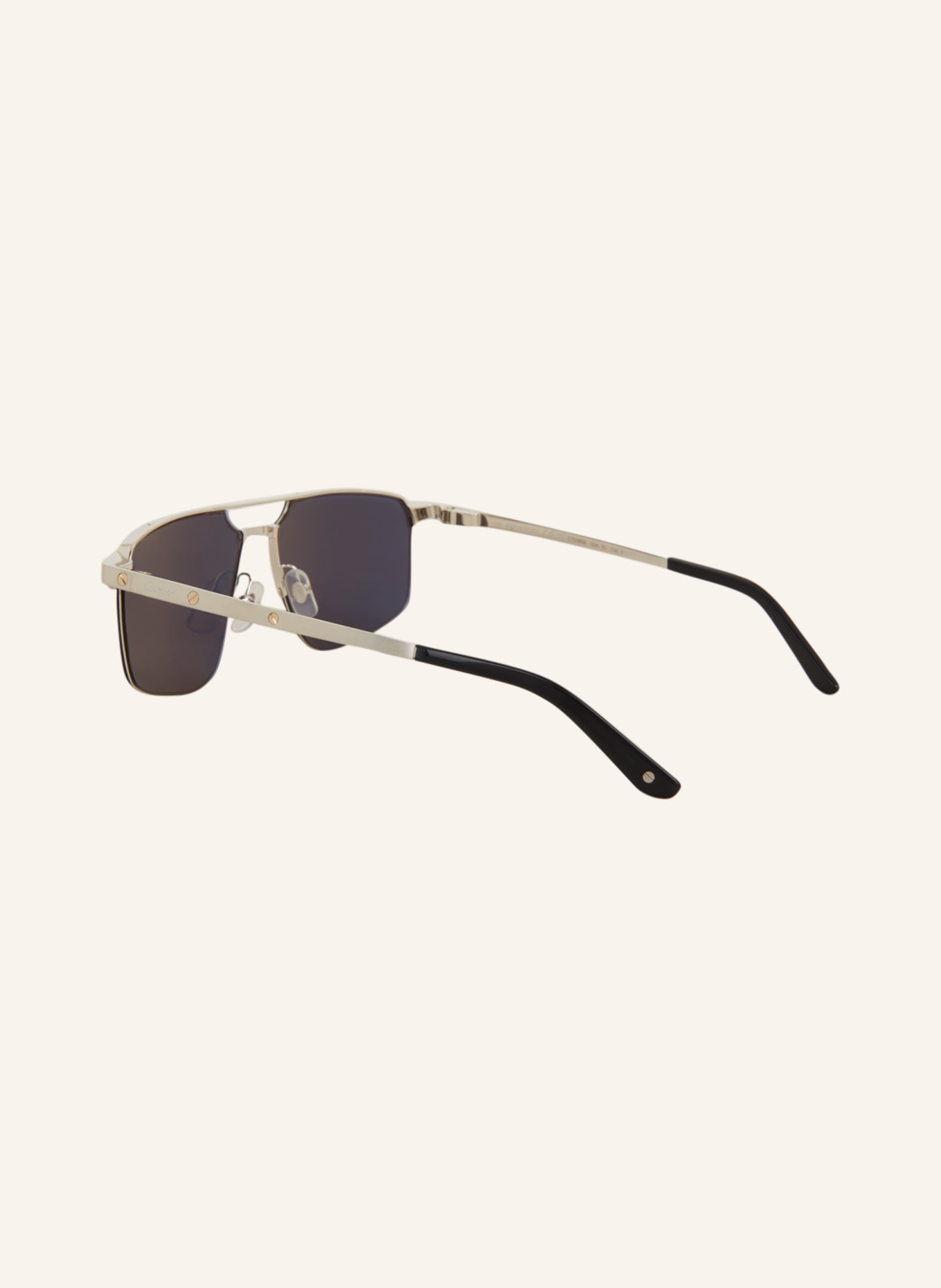 Cartier Sunglasses CT0385S, Color: 4100B1 - SILVER/ BLUE (Image 4)