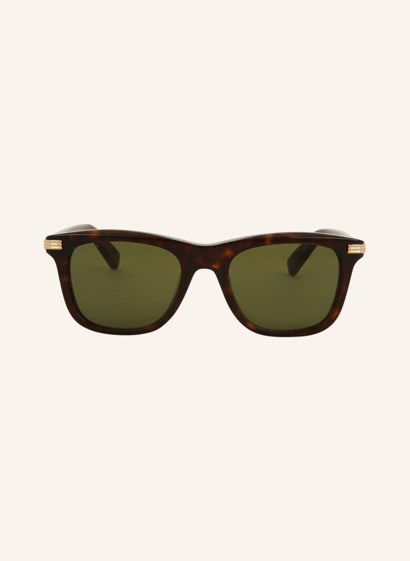 Cartier Sunglasses CT0396S, Color: 4402J1 . HAVANA / GREEN (Image 2)