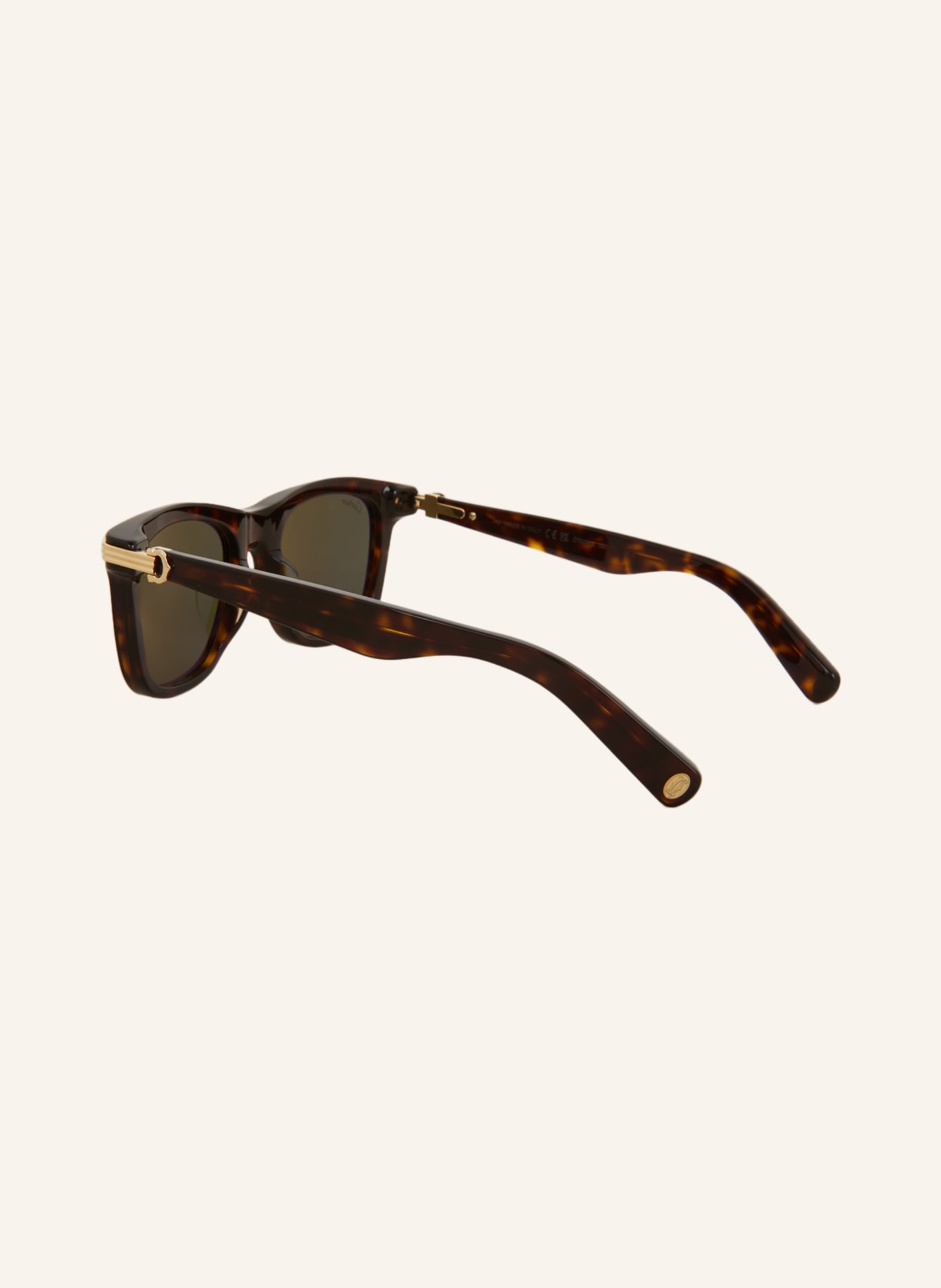 Cartier Sunglasses CT0396S, Color: 4402J1 . HAVANA / GREEN (Image 4)
