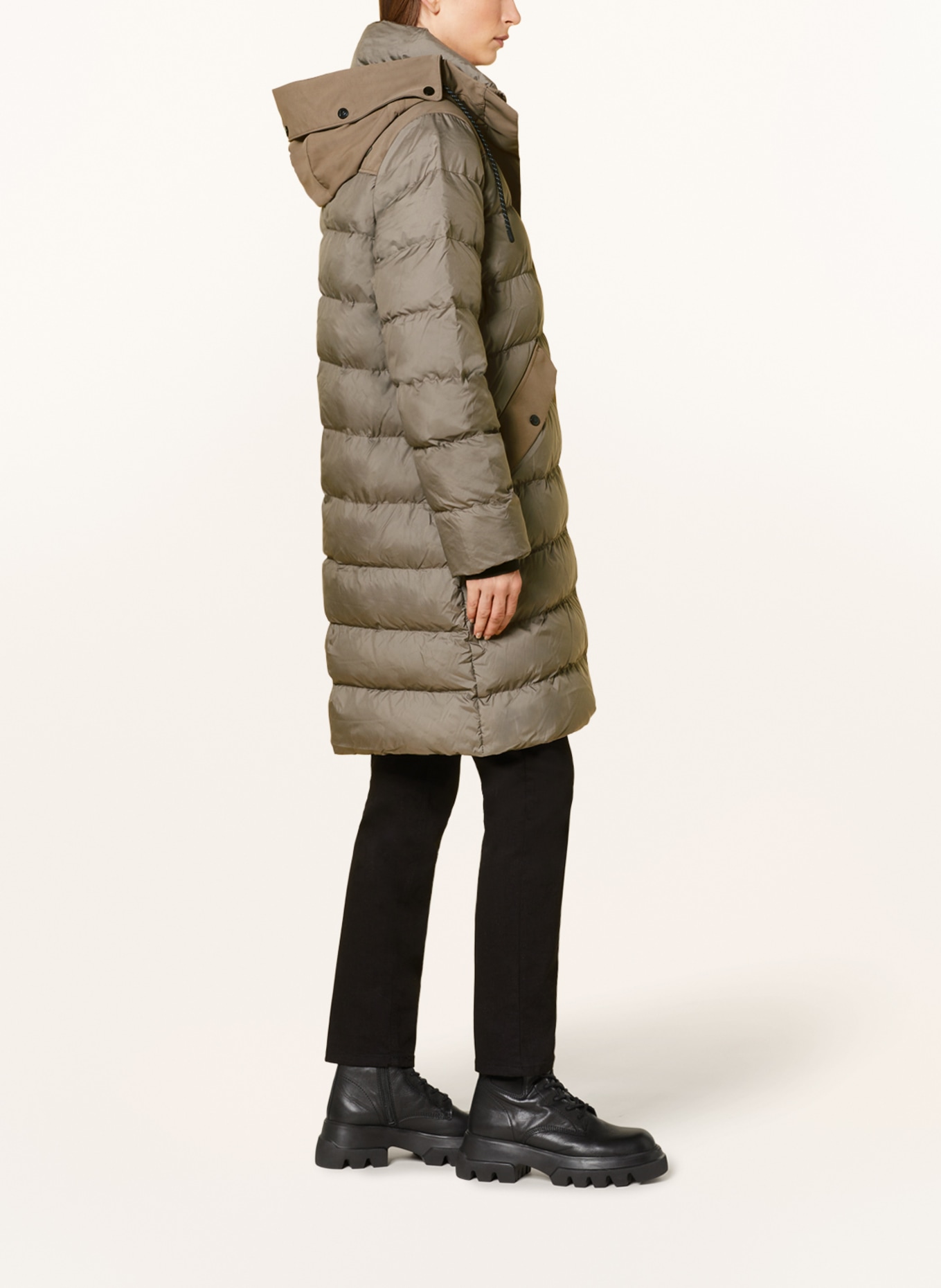 DIDRIKSONS Quilted coat, Color: BEIGE (Image 4)