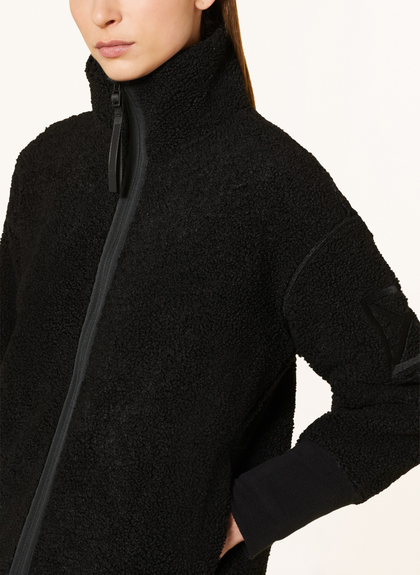 DIDRIKSONS Fleece jacket MELLA, Color: BLACK (Image 4)