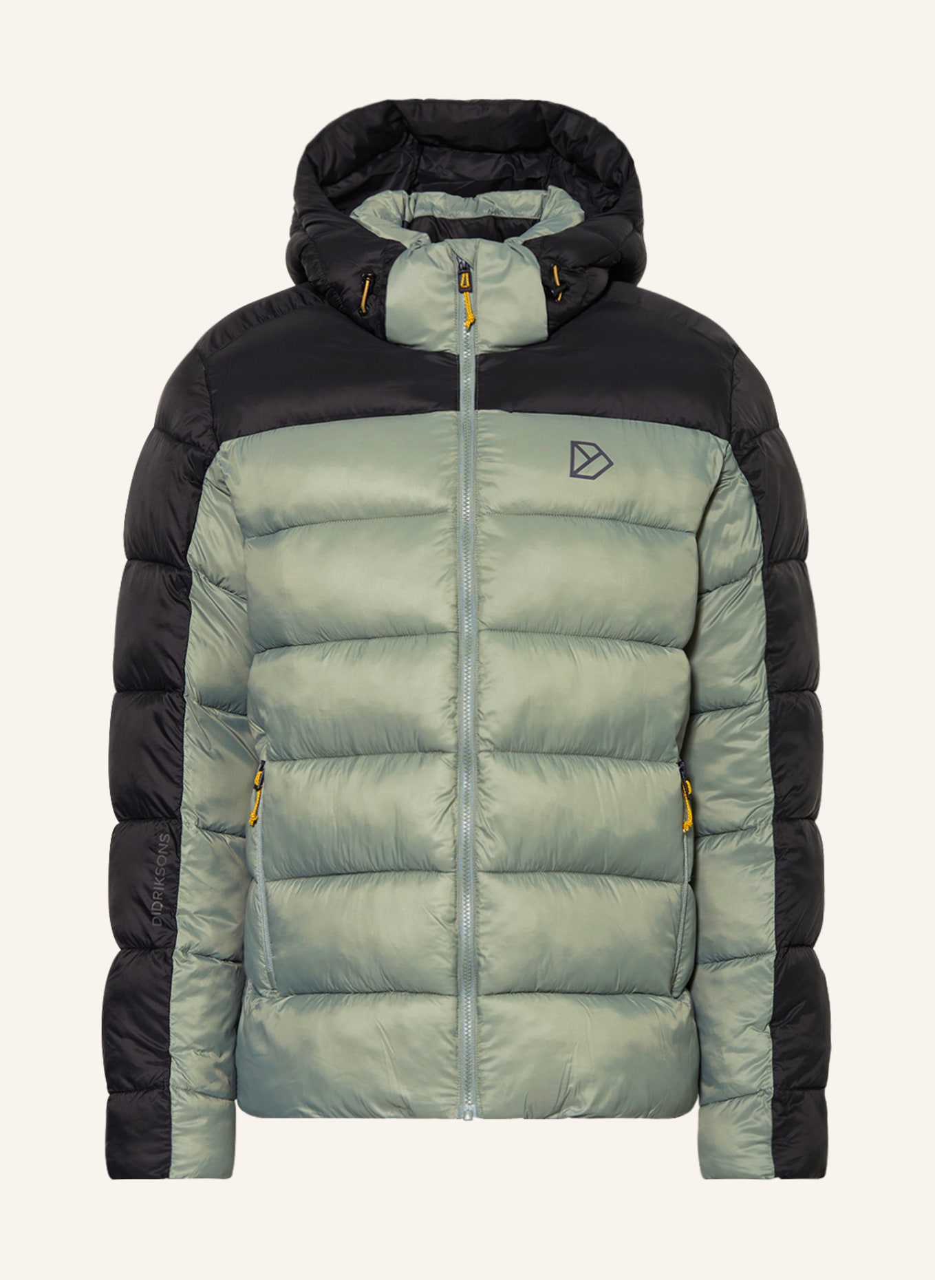 DIDRIKSONS Quilted jacket IKAROS, Color: LIGHT GREEN/ BLACK (Image 1)