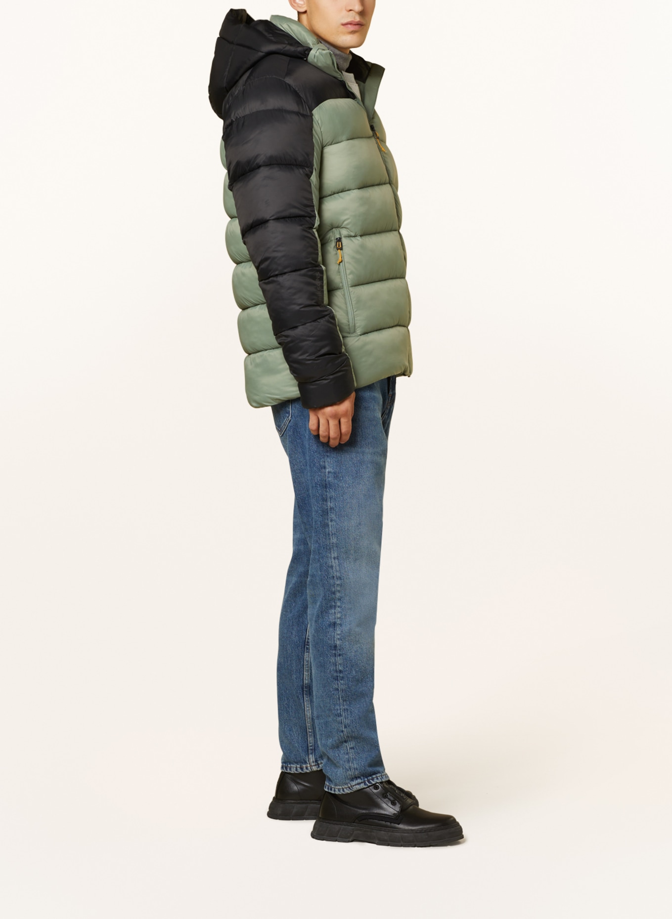 DIDRIKSONS Quilted jacket IKAROS, Color: LIGHT GREEN/ BLACK (Image 4)