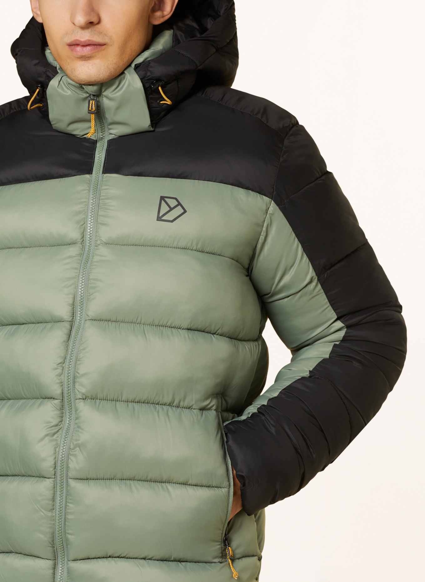 DIDRIKSONS Quilted jacket IKAROS, Color: LIGHT GREEN/ BLACK (Image 5)