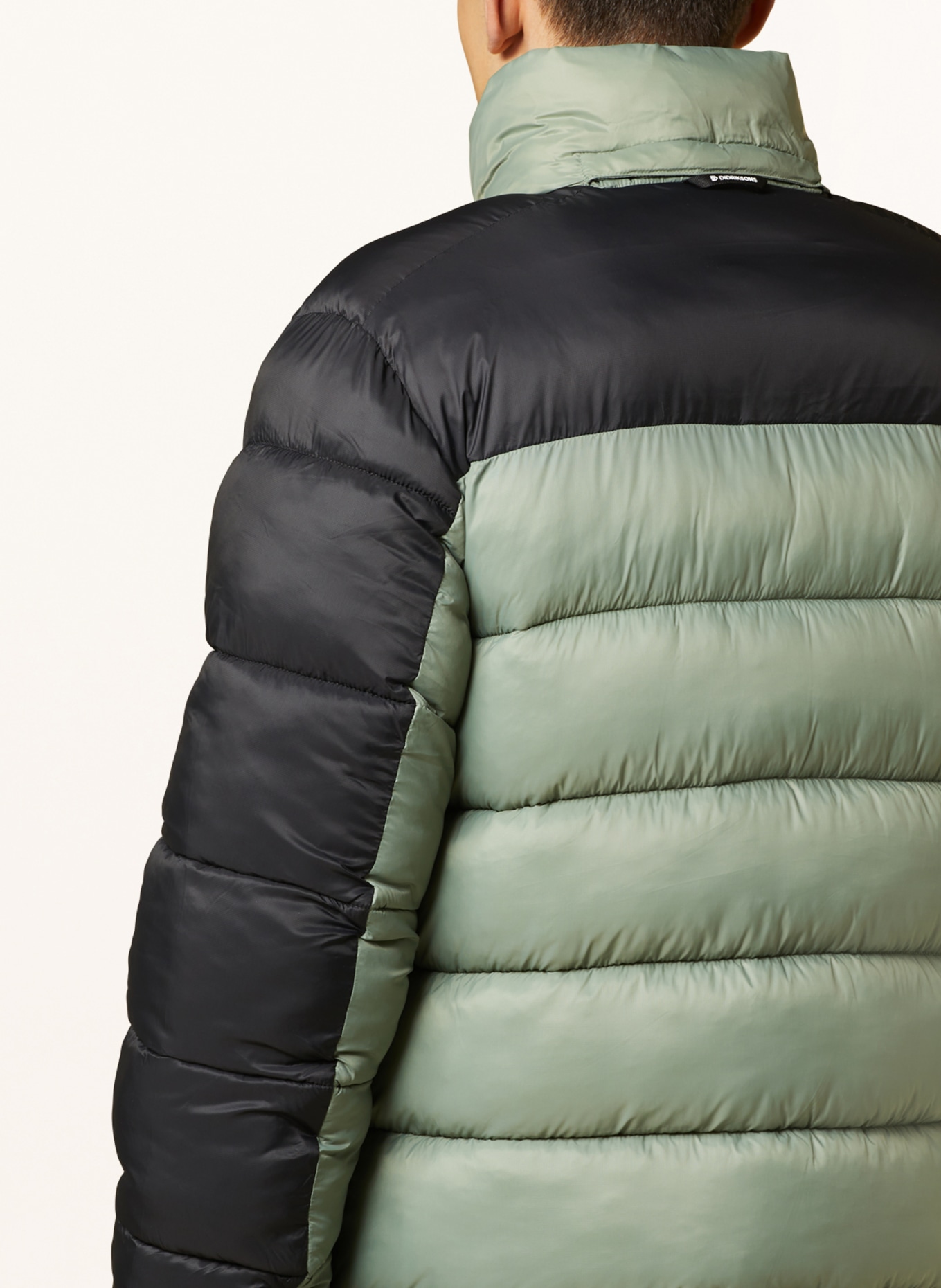 DIDRIKSONS Quilted jacket IKAROS, Color: LIGHT GREEN/ BLACK (Image 6)