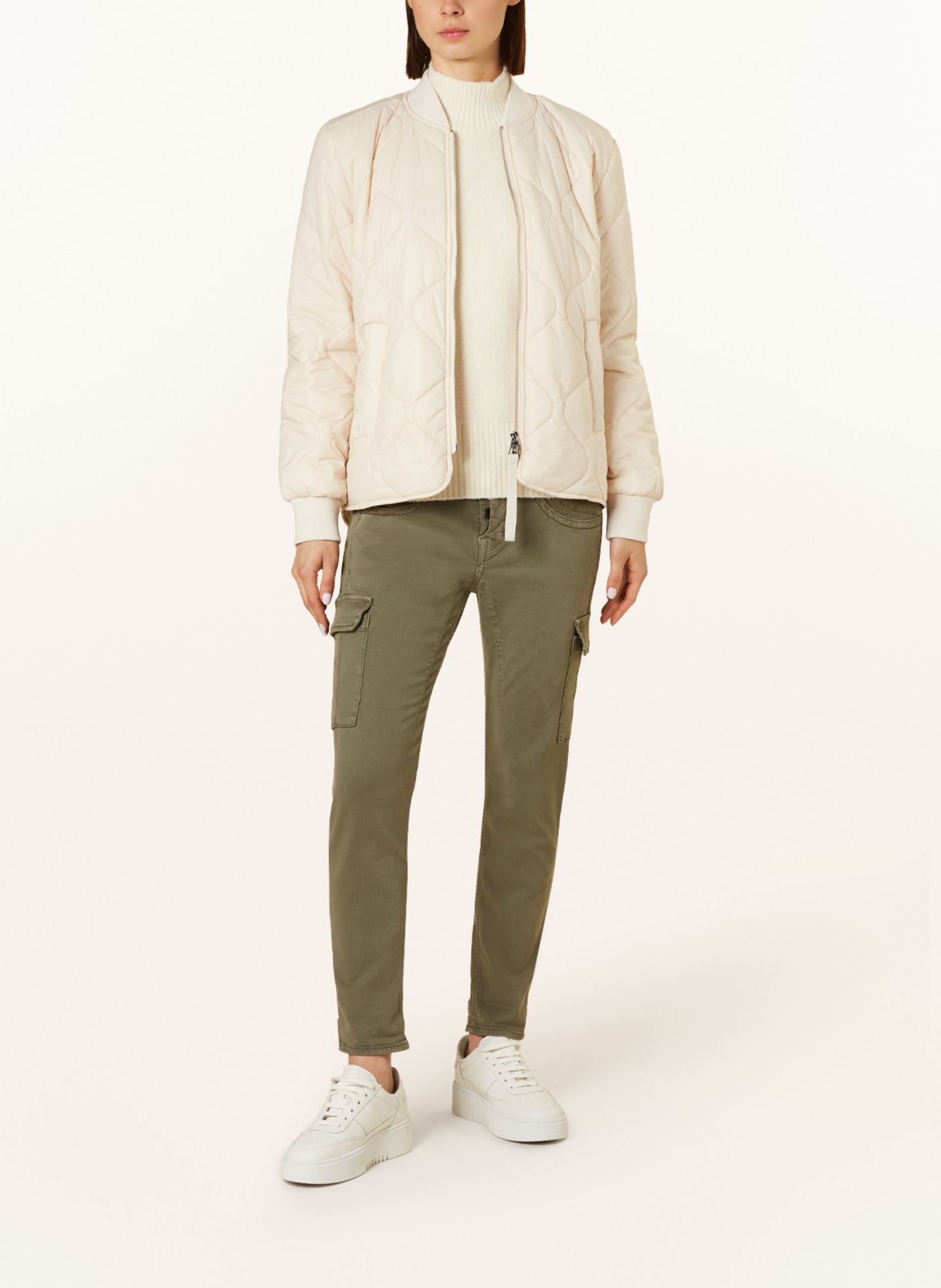 darling harbour Quilted jacket, Color: CREAM (Image 2)