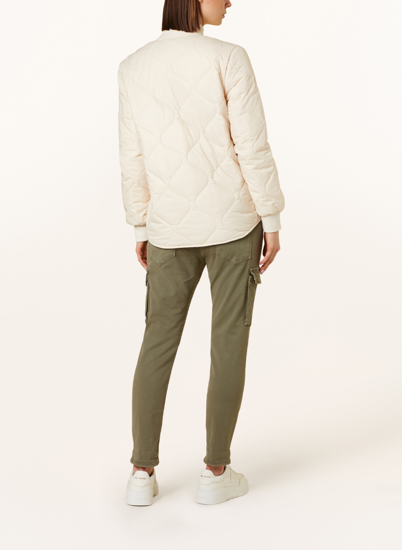 darling harbour Quilted jacket, Color: CREAM (Image 3)