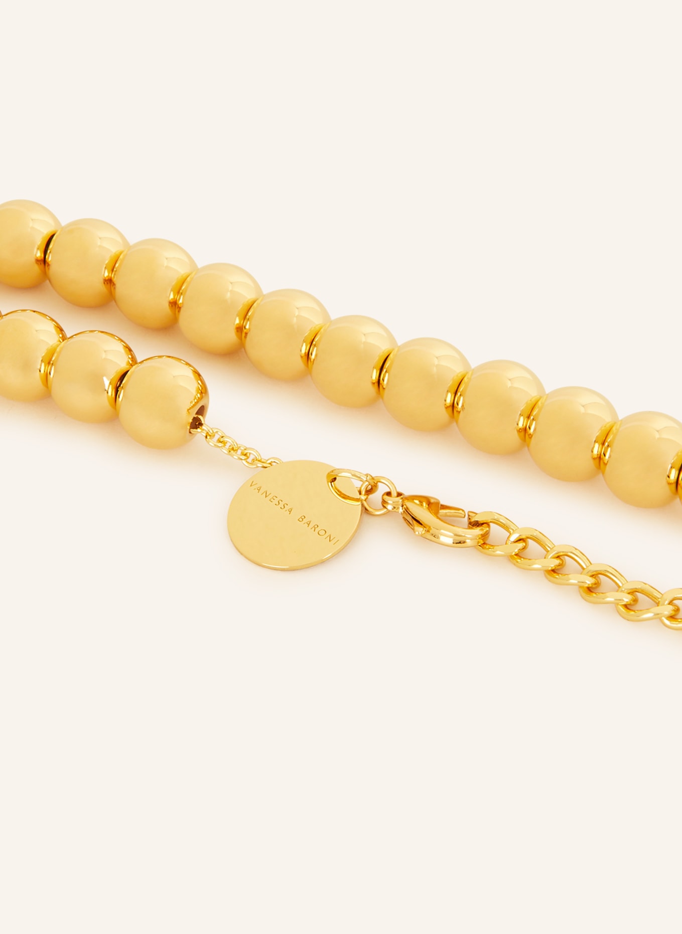 VANESSA BARONI Halskette SMALL BEADS, Farbe: GOLD (Bild 2)