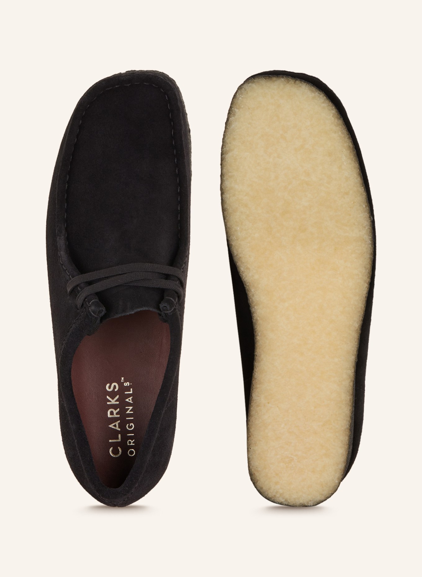 Clarks ORIGINALS Desert-Boots WALLABEE: SCHWARZ