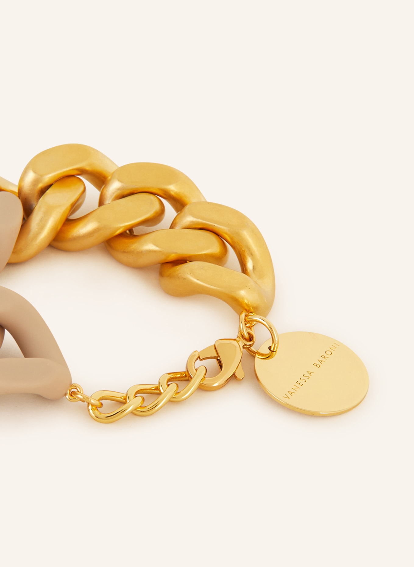 VANESSA BARONI Bracelet GREAT, Color: BEIGE/ GOLD (Image 2)
