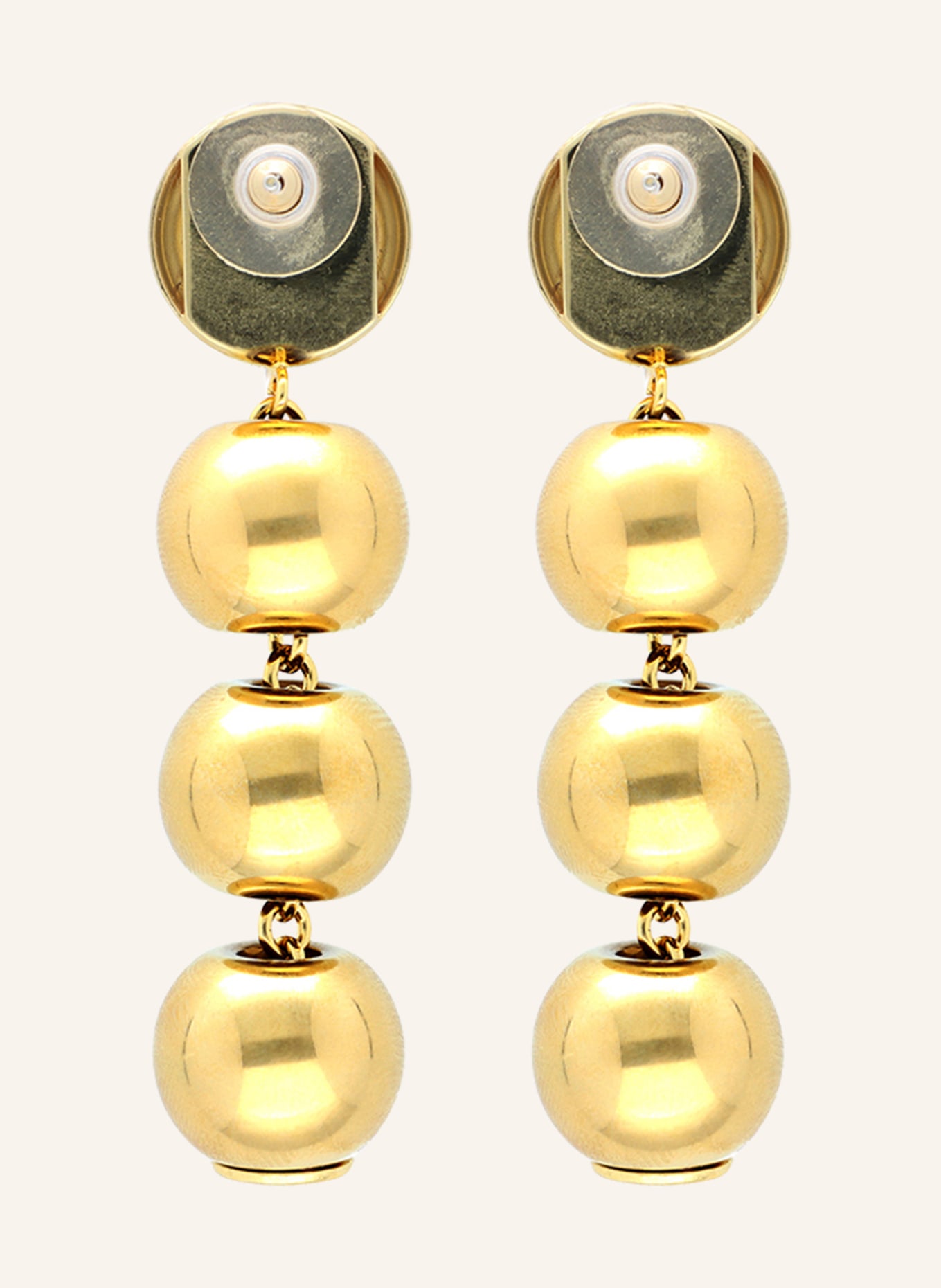 VANESSA BARONI Earrings SMALL BEADS, Color: GOLD (Image 2)