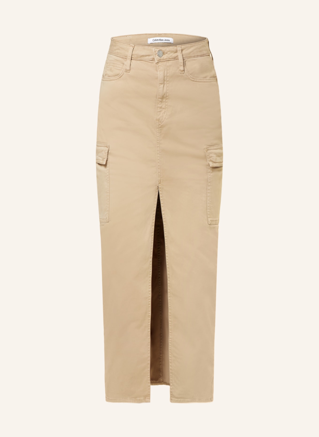 Calvin Klein Jeans Cargo sukně, Barva: BÉŽOVÁ (Obrázek 1)