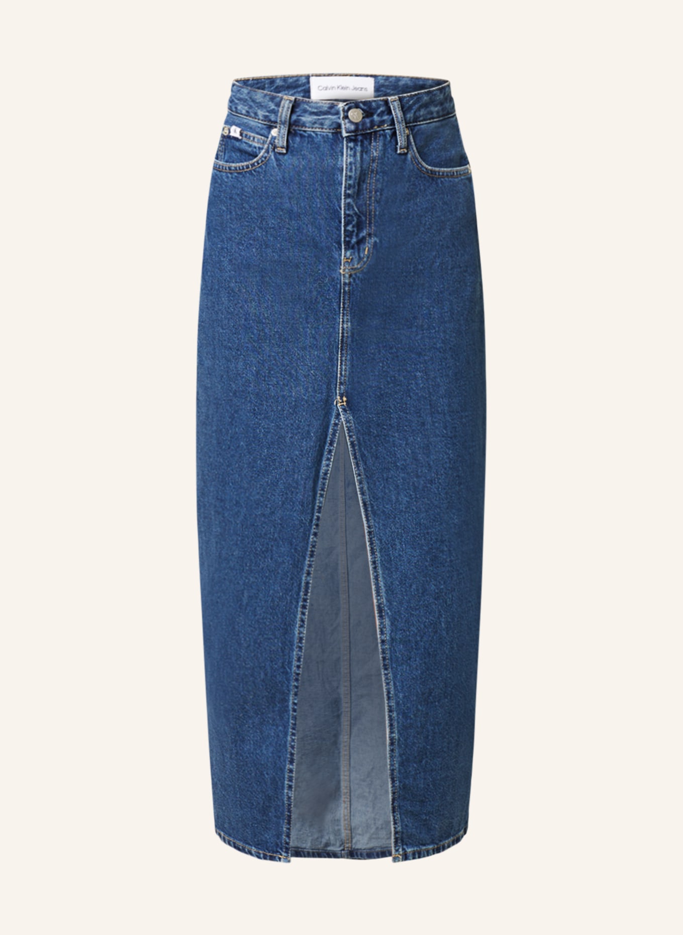 Calvin Klein Jeans Denim skirt, Color: 1BJ DENIM DARK (Image 1)