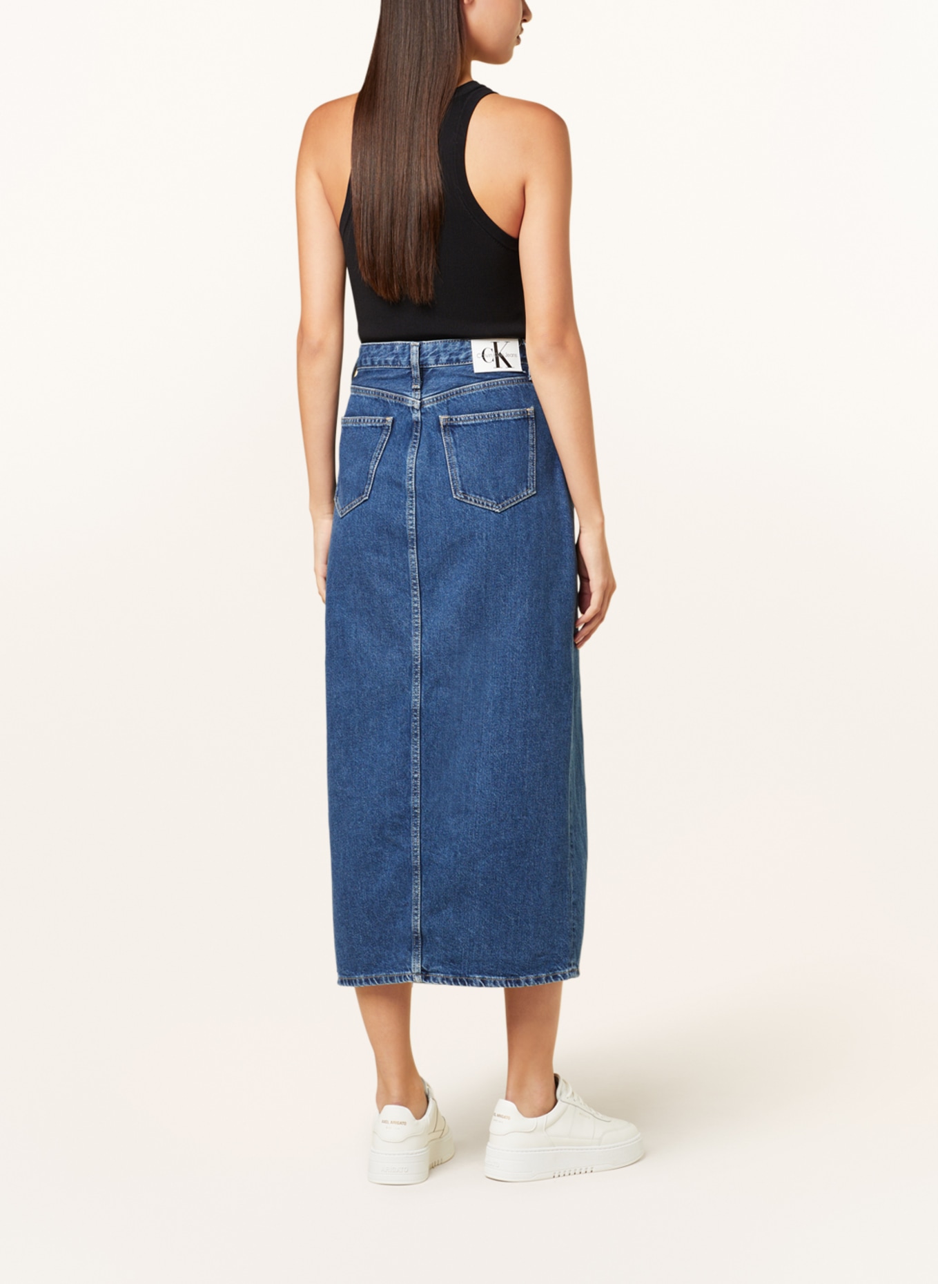 Calvin Klein Jeans Denim skirt, Color: 1BJ DENIM DARK (Image 3)
