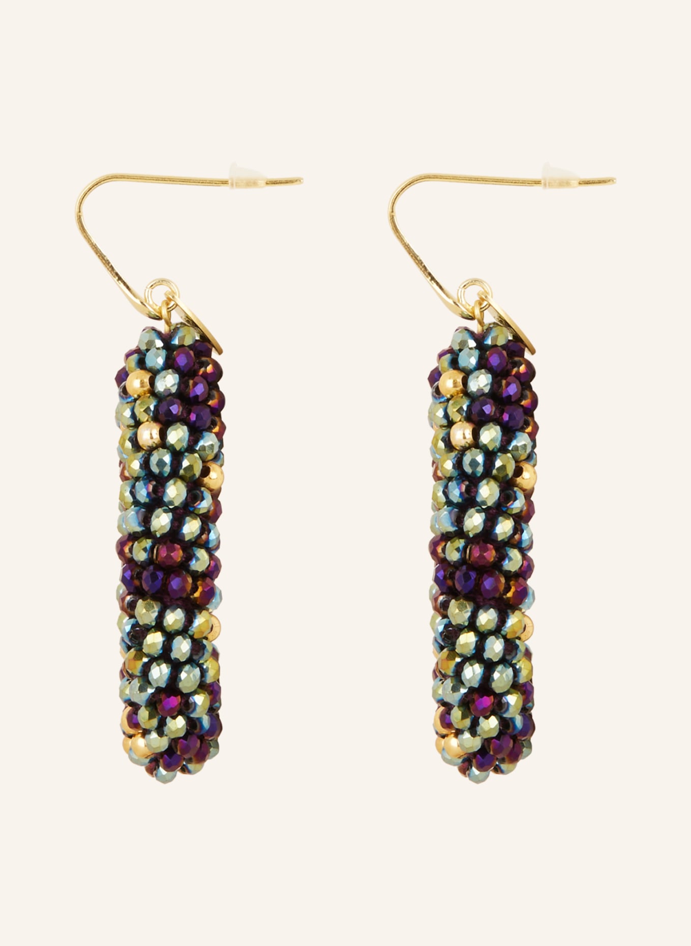 LOTT.gioielli Earrings DROP, Color: GOLD/ BLACK (Image 2)