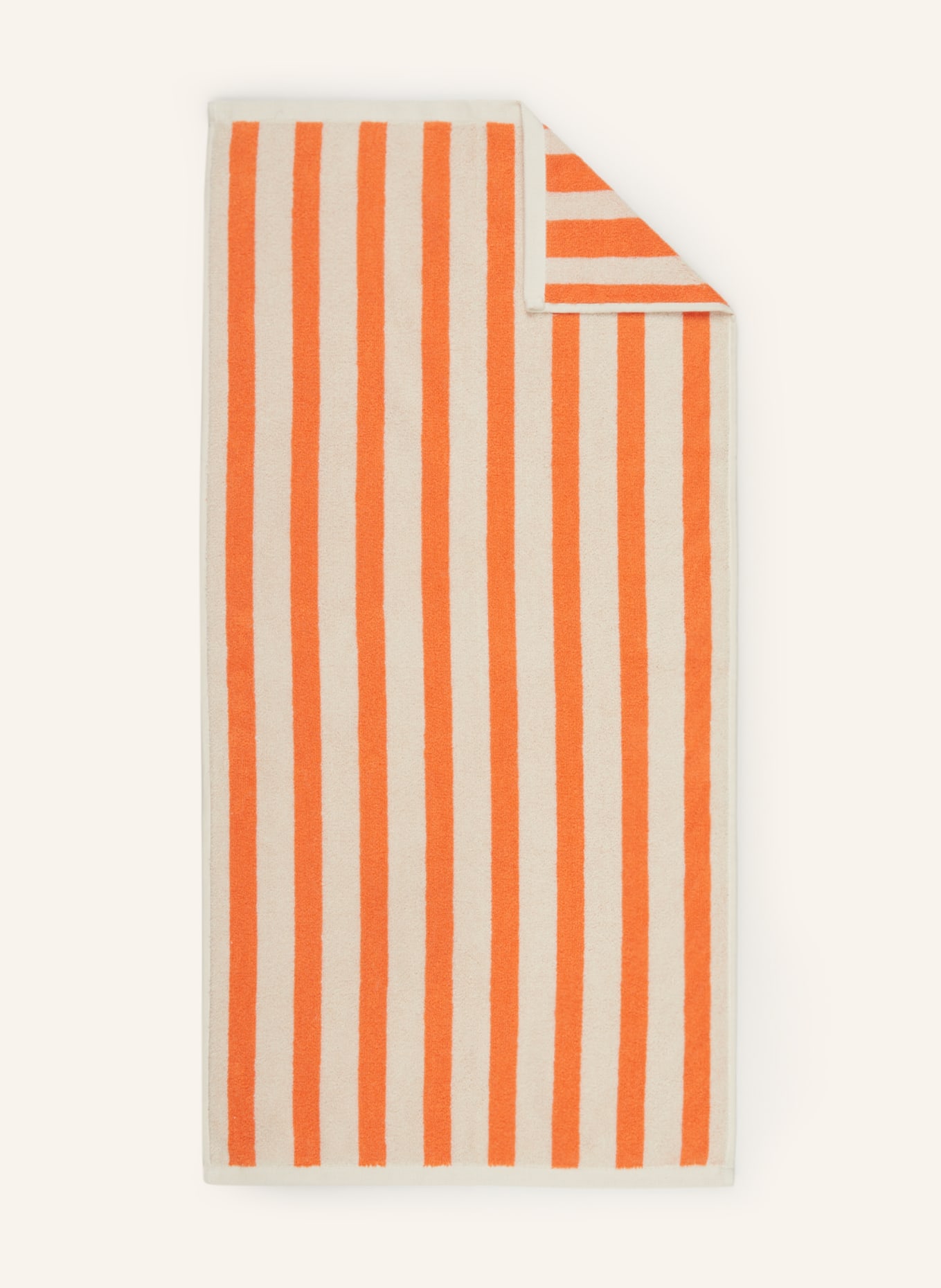 Marc O'Polo Towel HERITAGE, Color: ORANGE/ ECRU (Image 1)