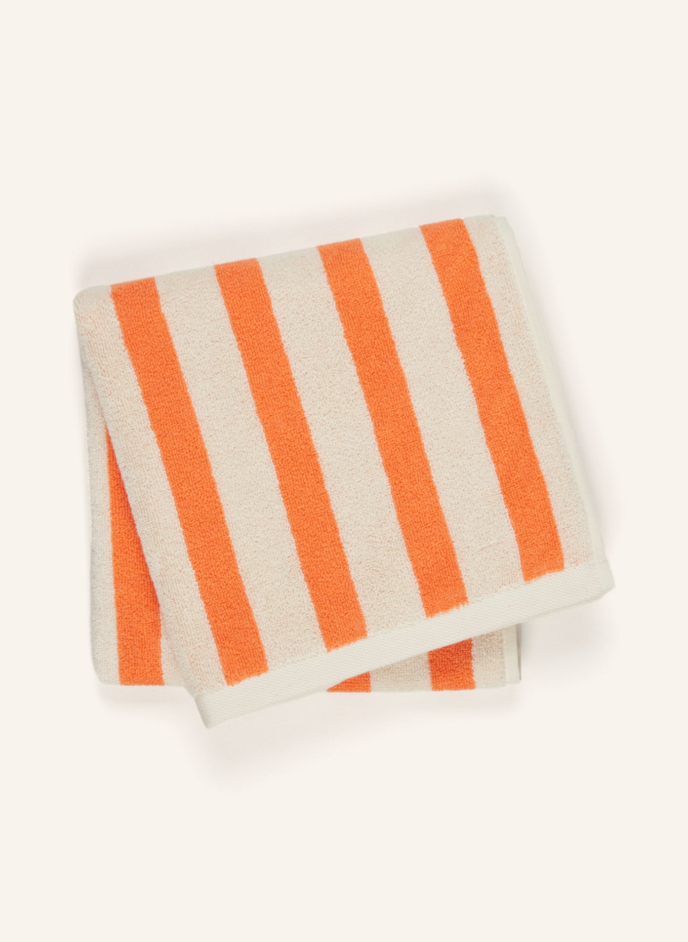 Marc O'Polo Towel HERITAGE, Color: ORANGE/ ECRU (Image 2)