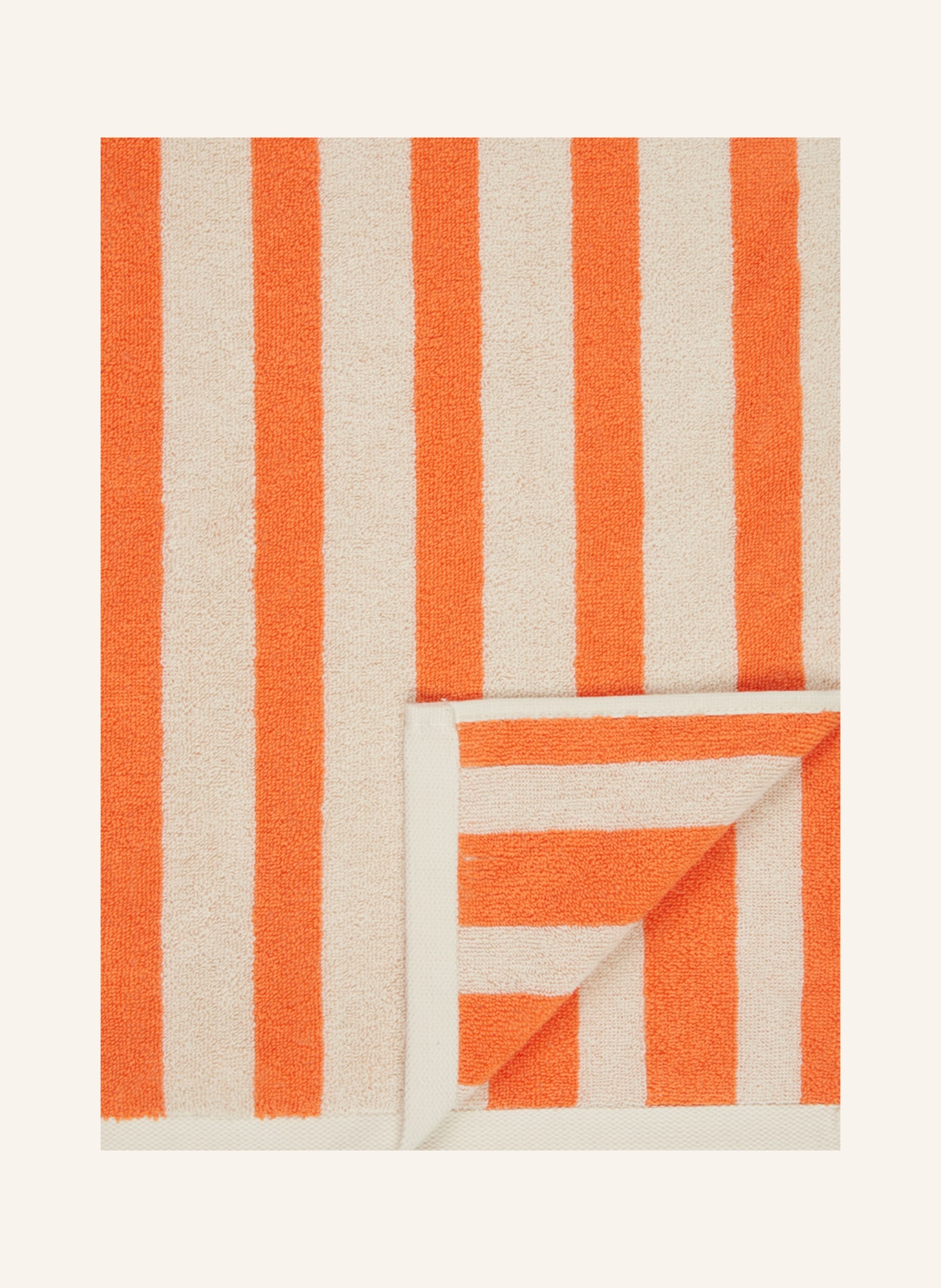 Marc O'Polo Towel HERITAGE, Color: ORANGE/ ECRU (Image 3)