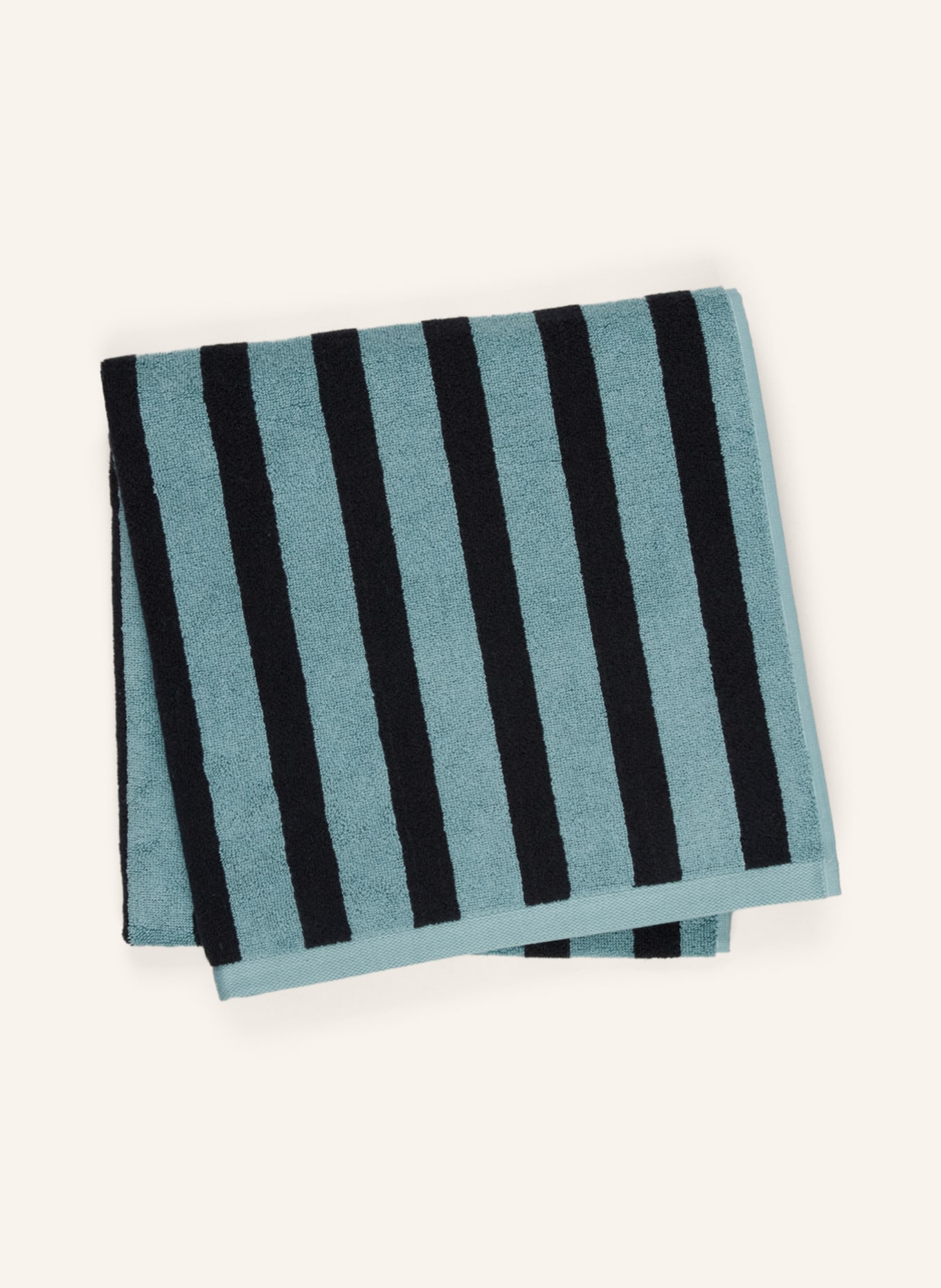 Marc O'Polo Bath towel HERITAGE, Color: LIGHT BLUE/ BLACK (Image 2)