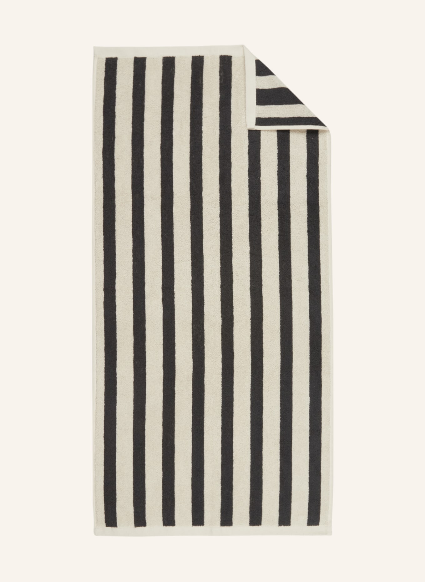 Marc O'Polo Towel HERITAGE, Color: DARK GRAY/ BEIGE (Image 1)