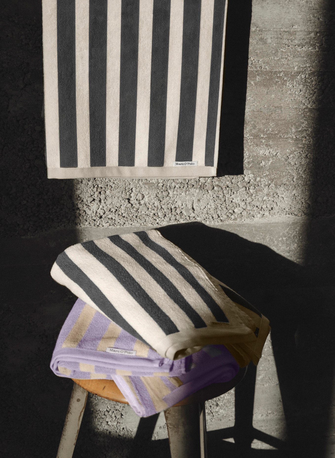 Marc O'Polo Towel HERITAGE, Color: LIGHT PURPLE/ LIGHT BROWN (Image 3)