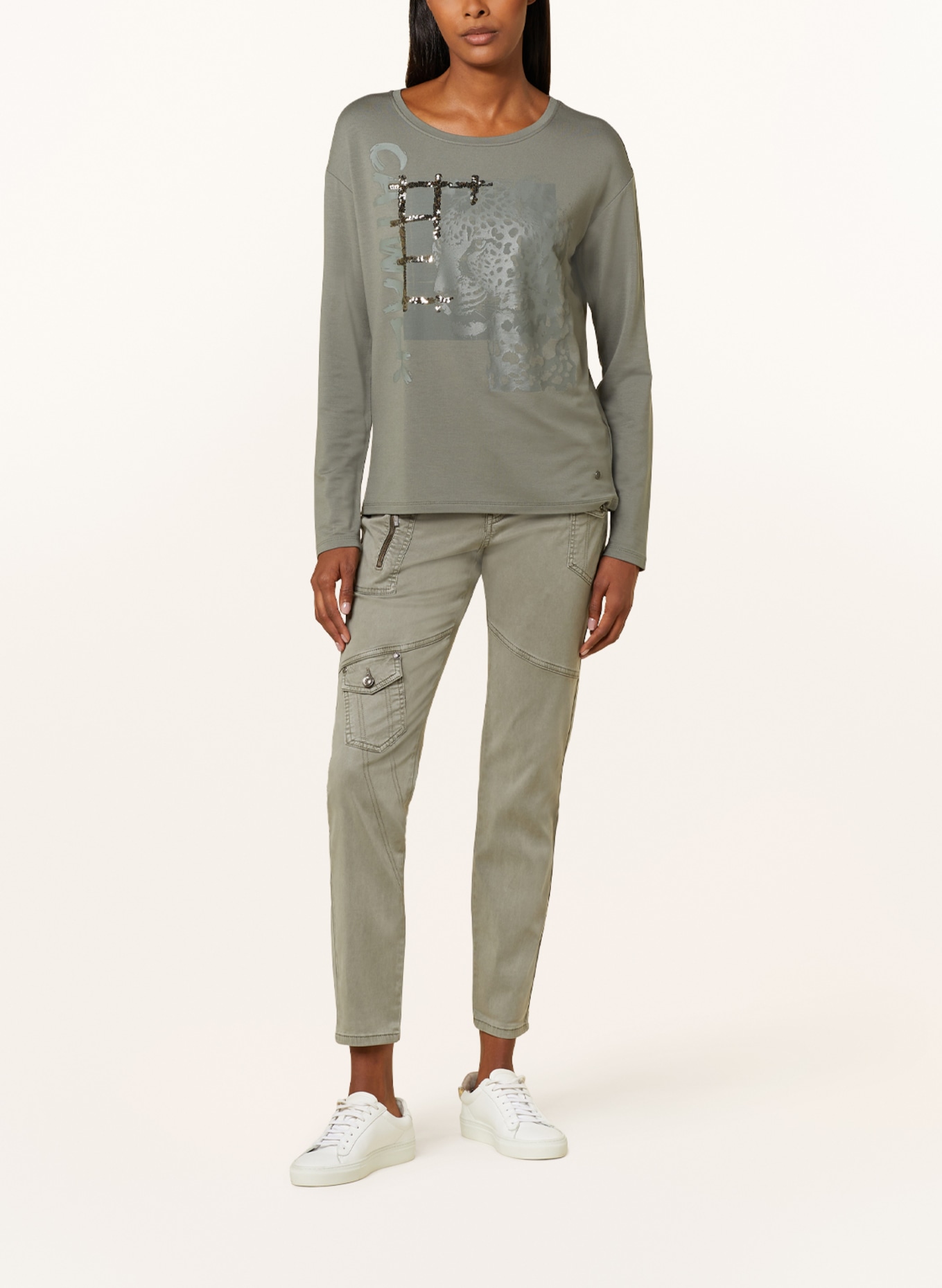 monari Sweatshirt with sequins, Color: MINT (Image 2)