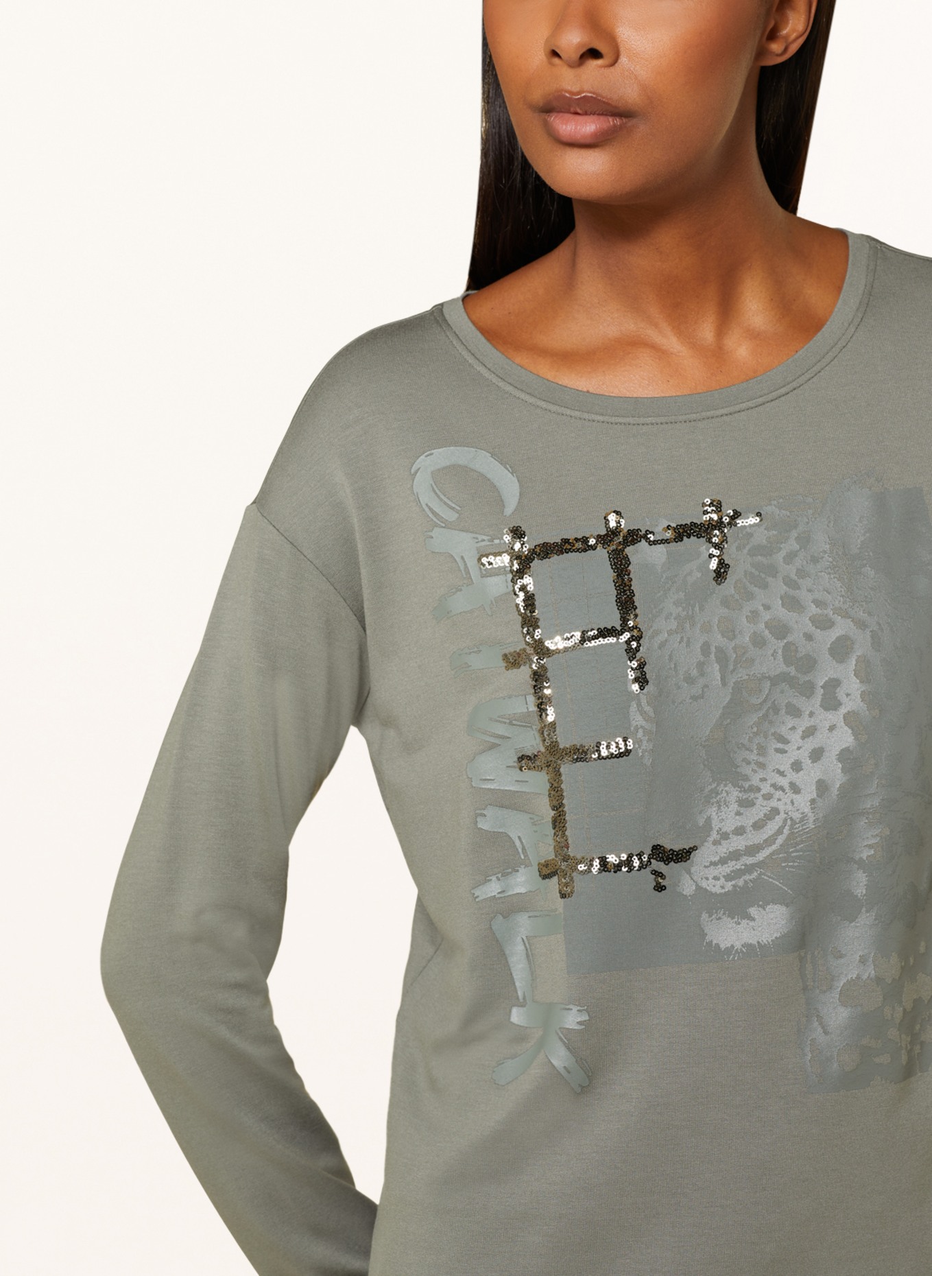 monari Sweatshirt mit Pailletten, Farbe: MINT (Bild 4)