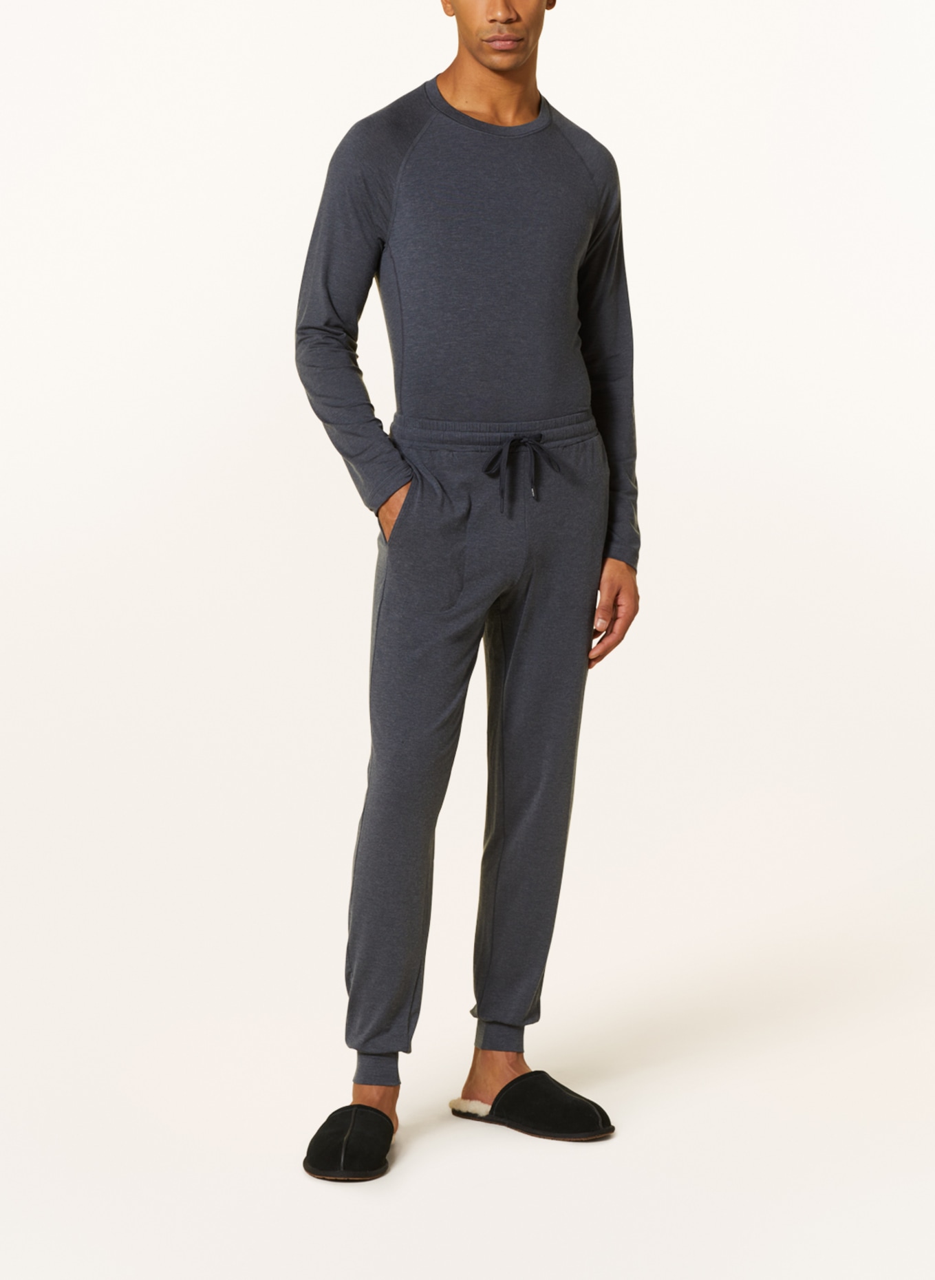 CALIDA Pajama pants DEEPSLEEPWEAR WARMING, Color: DARK GRAY (Image 2)