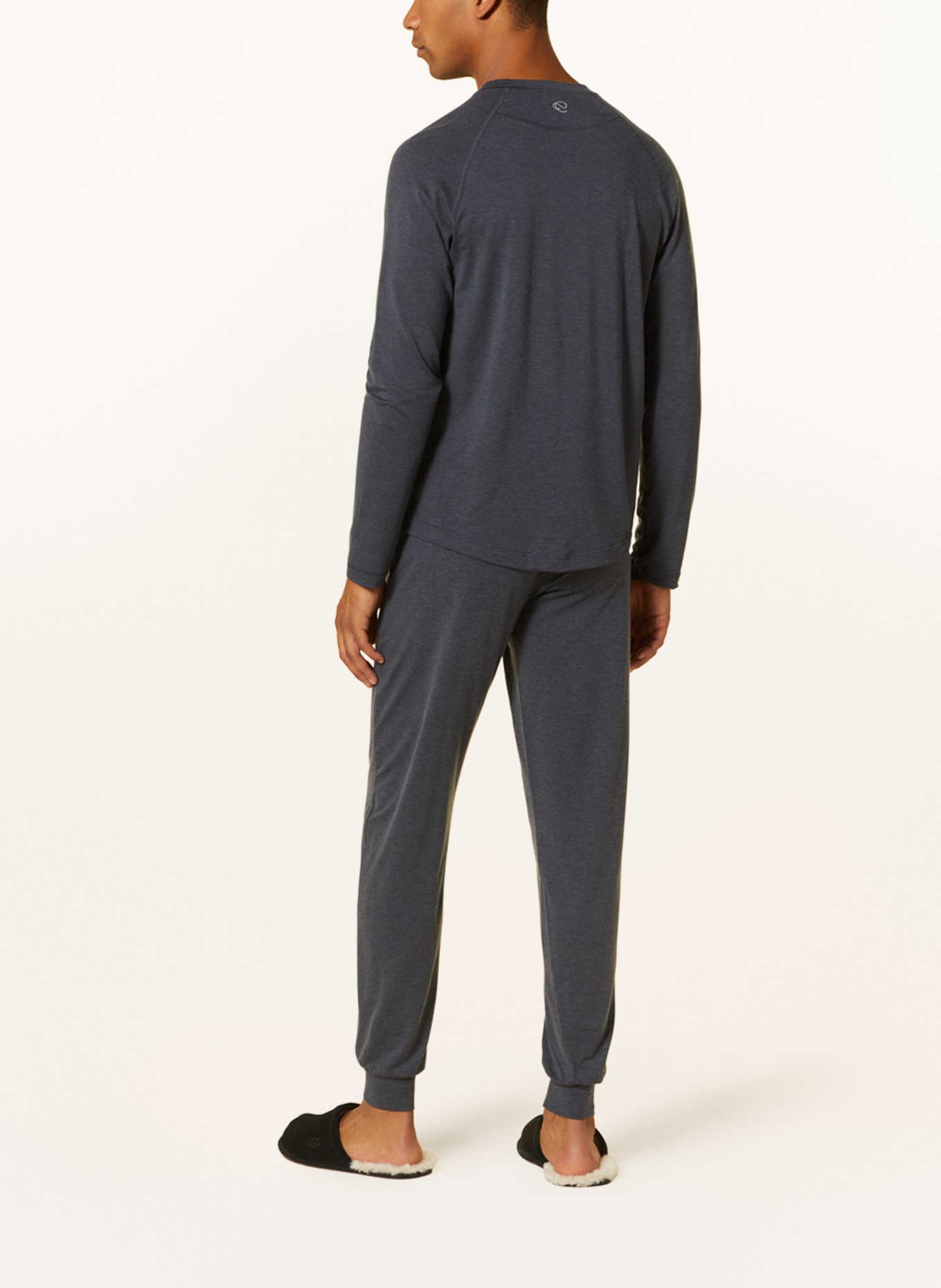 CALIDA Pajama shirt DEEPSLEEPWEAR WARMING, Color: DARK GRAY (Image 3)