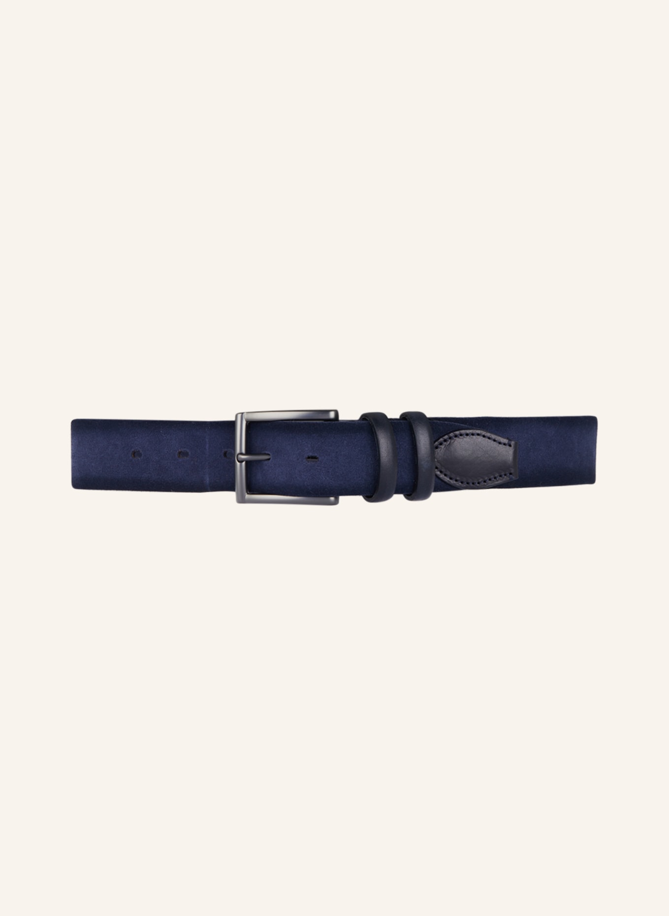 VENETA CINTURE Leather belt, Color: DARK BLUE (Image 2)