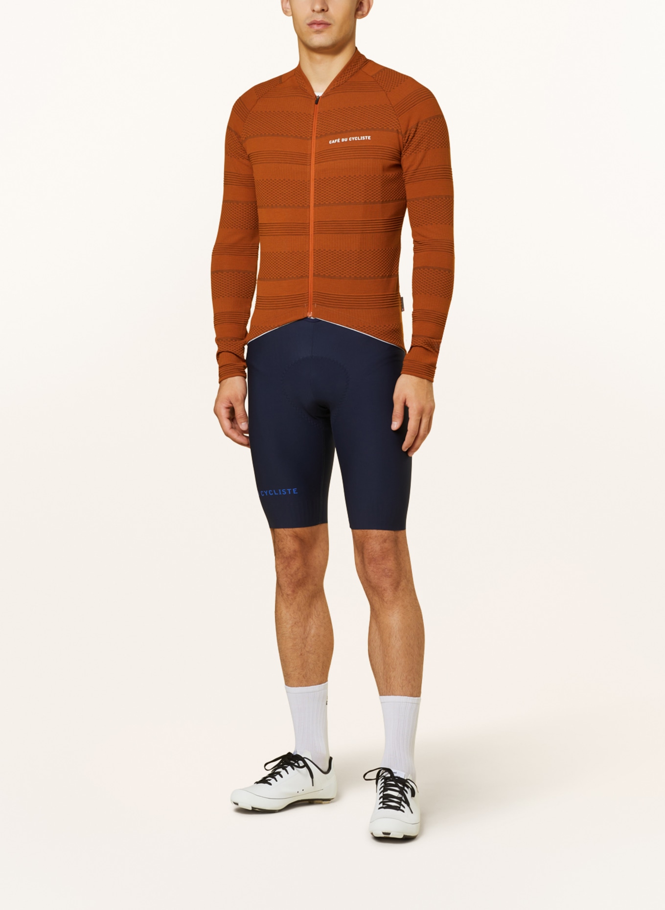 CAFÉ DU CYCLISTE Cycling jersey CORINNE, Color: BROWN (Image 2)