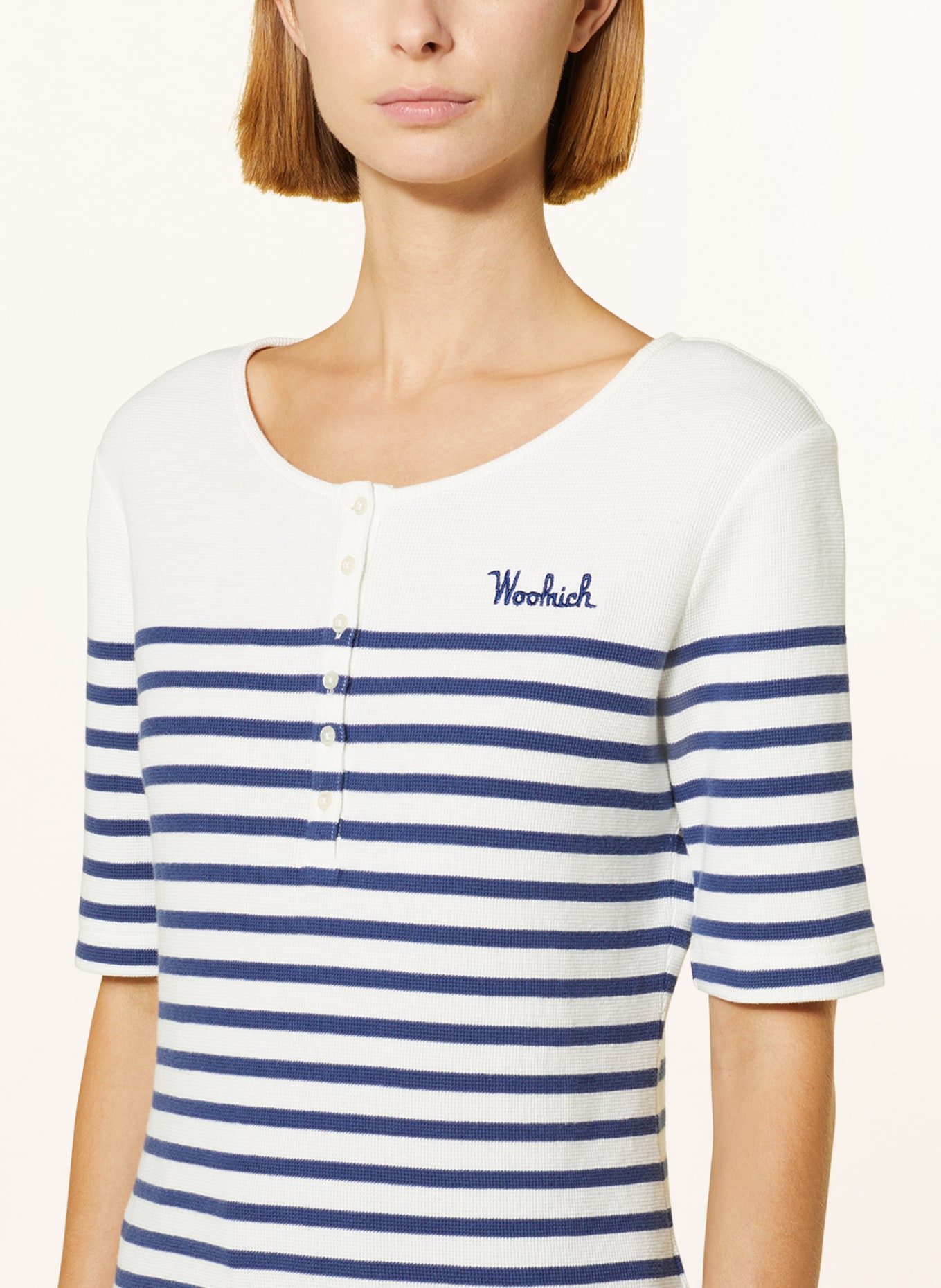 WOOLRICH T-shirt, Color: WHITE/ BLUE (Image 4)
