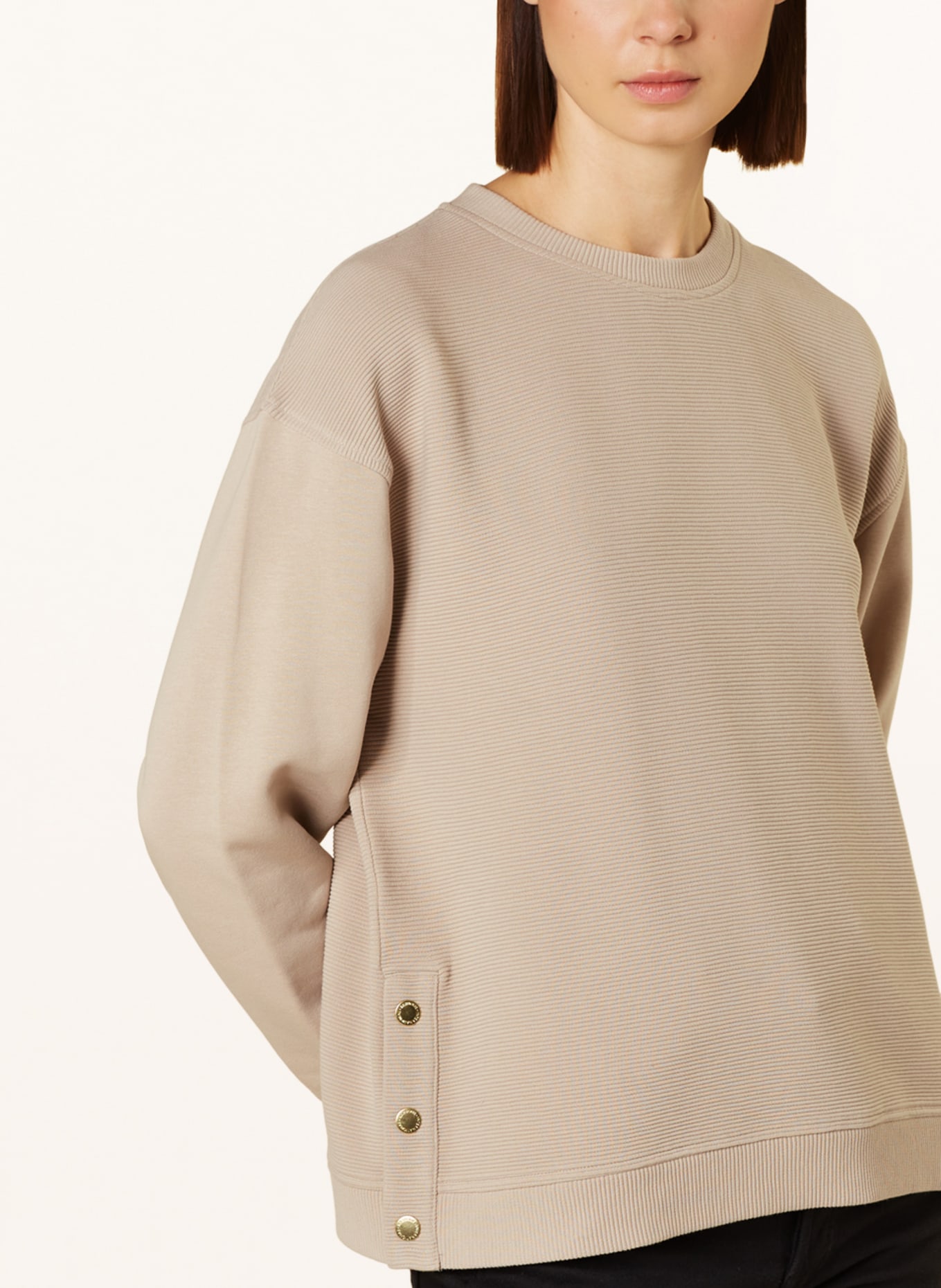 BARBOUR INTERNATIONAL Sweatshirt KINGHORN, Farbe: BEIGE (Bild 4)
