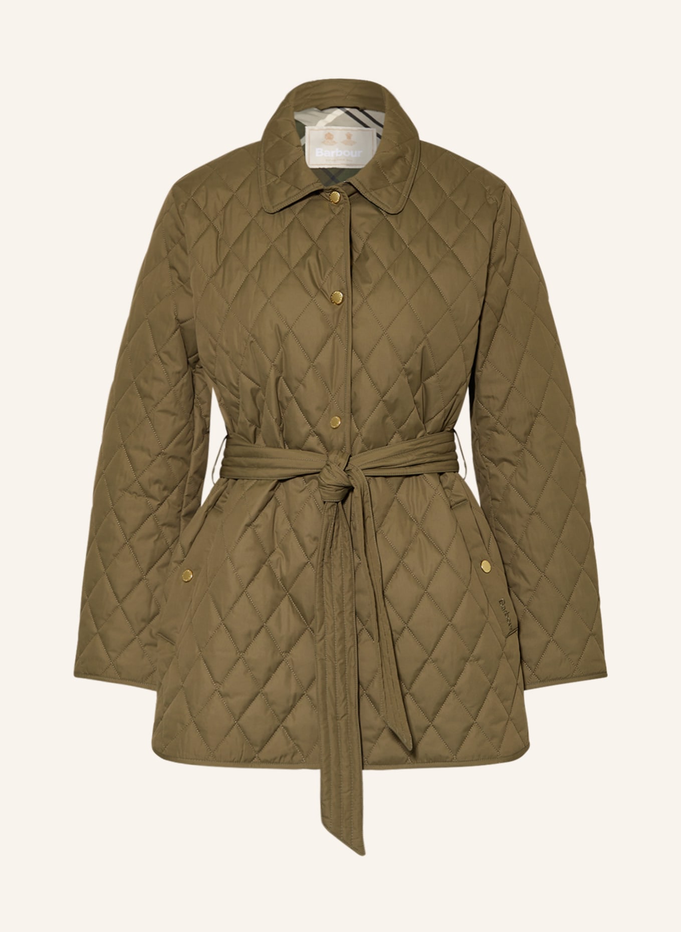 Barbour Quilted jacket REI in olive