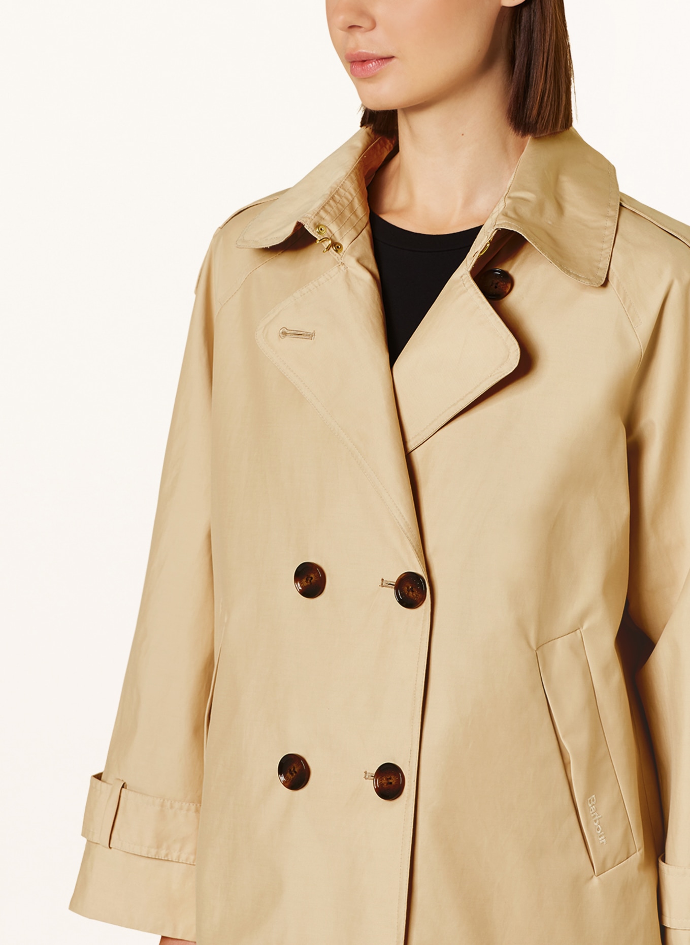 Barbour Pea coat ANNIE, Color: BEIGE (Image 4)