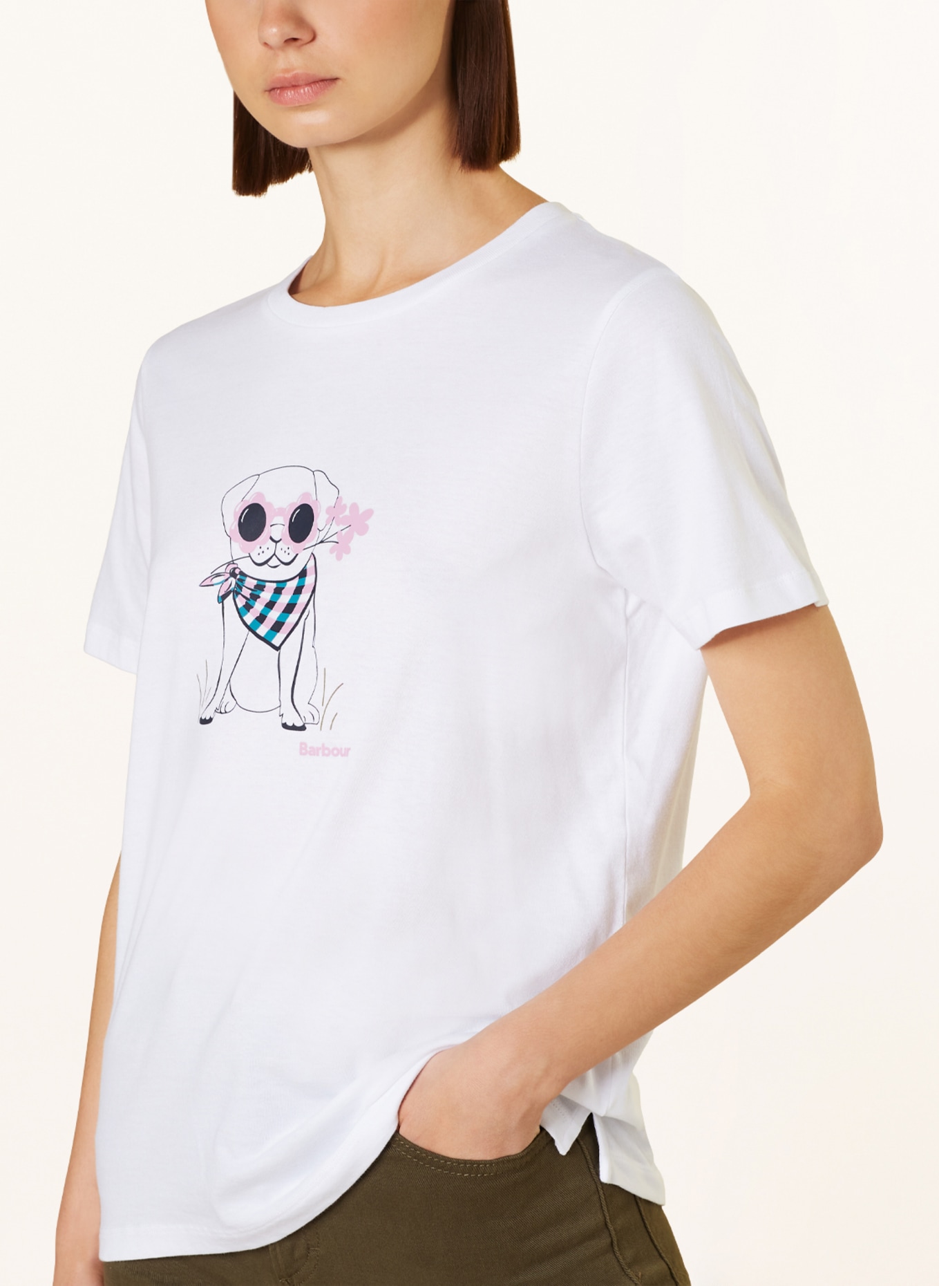 Barbour T-Shirt HONEYWELL, Farbe: WEISS (Bild 4)