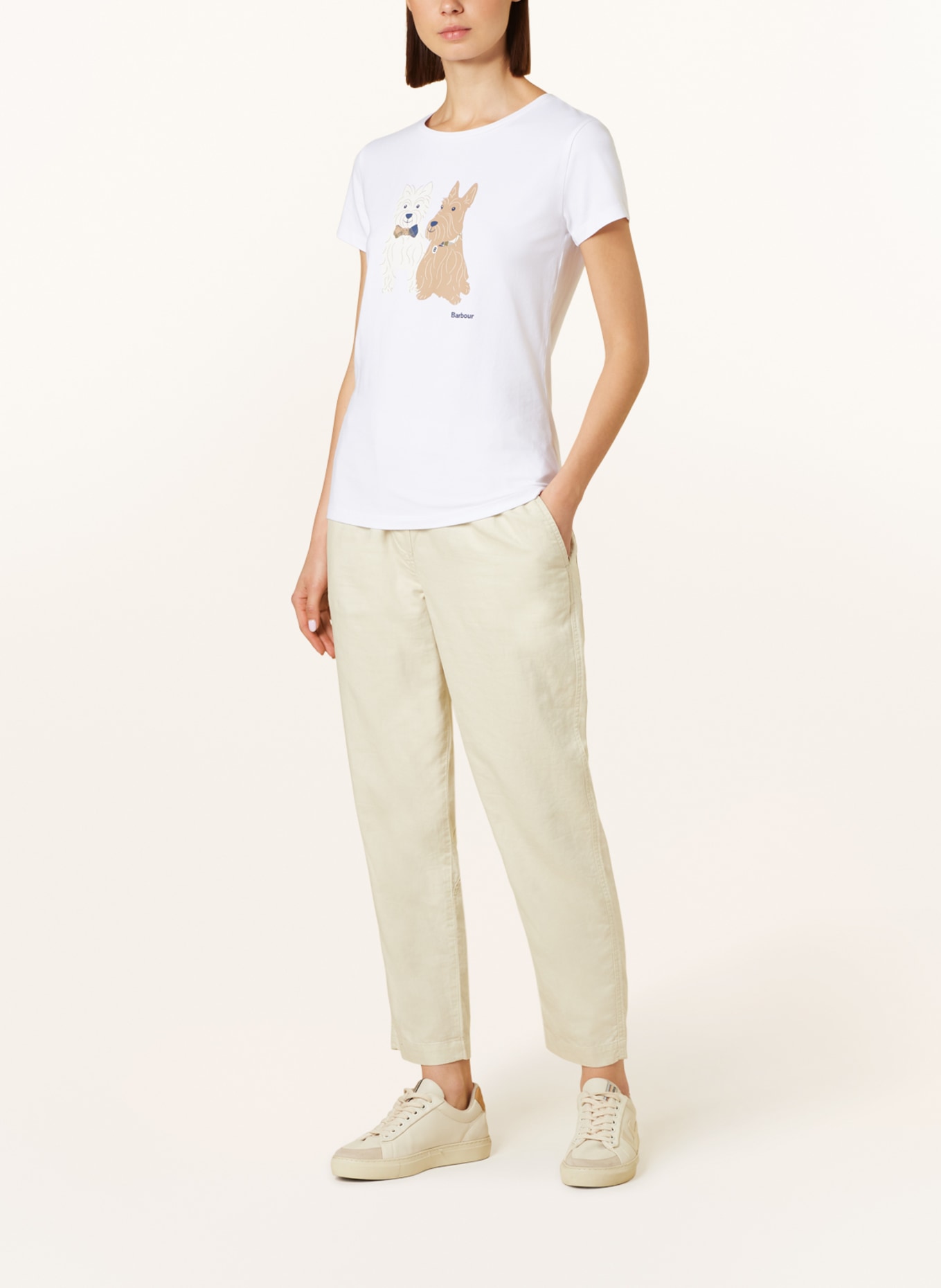 Barbour T-shirt HIGHLANDS, Color: WHITE (Image 2)