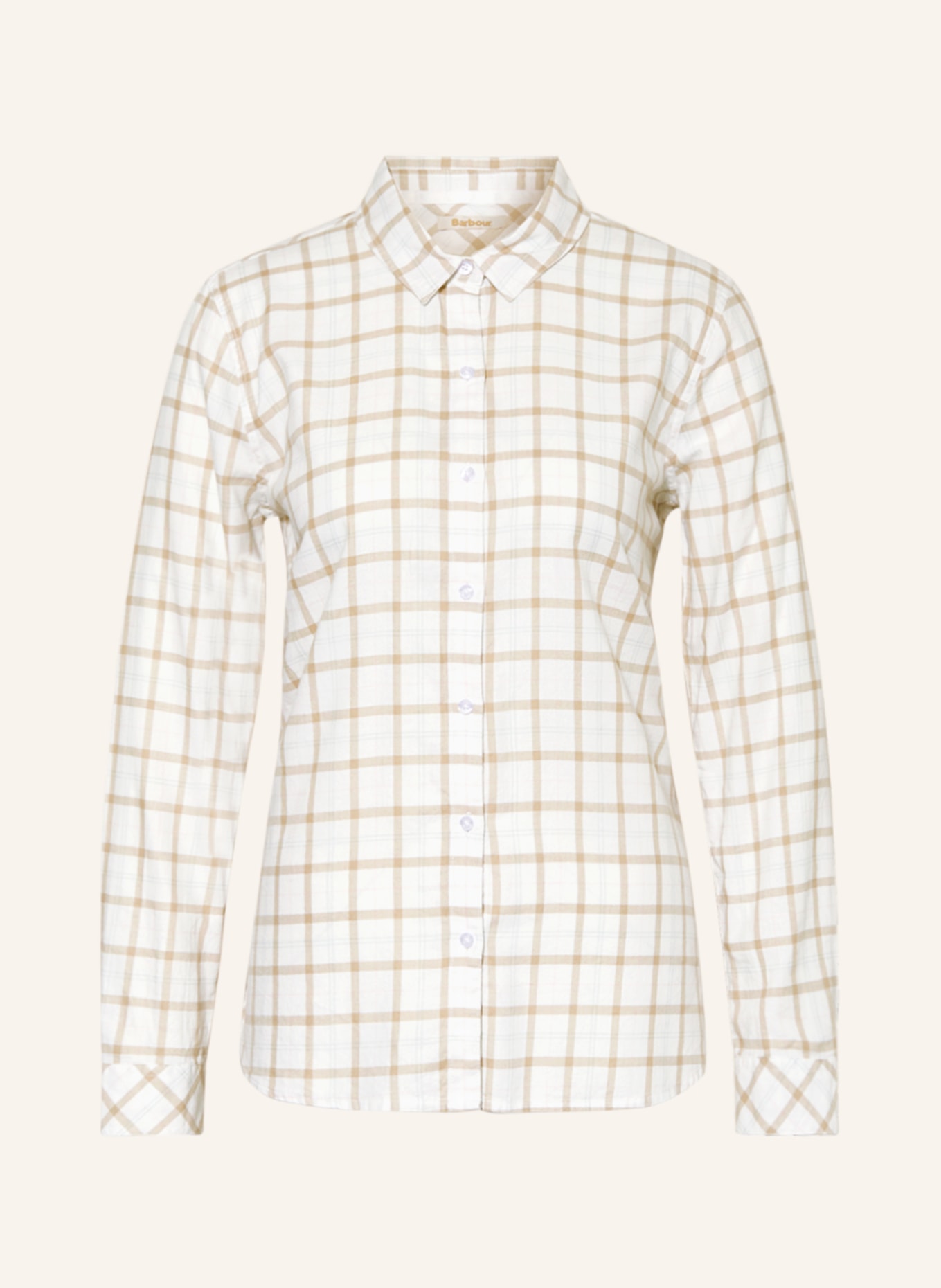 Barbour Shirt blouse NEWBURY, Color: WHITE/ BEIGE/ PINK (Image 1)