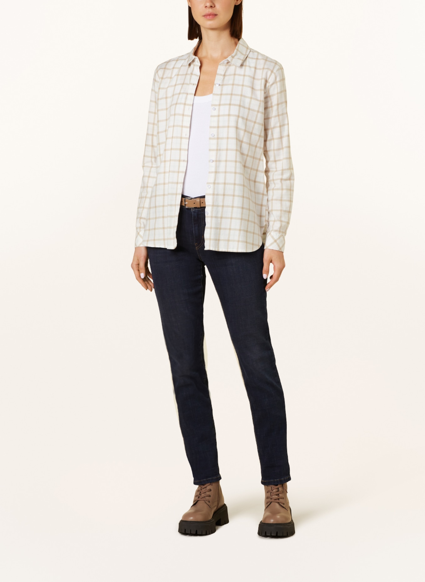 Barbour Shirt blouse NEWBURY, Color: WHITE/ BEIGE/ PINK (Image 2)