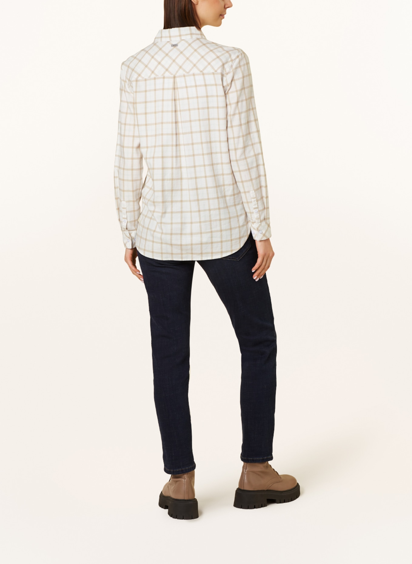 Barbour Shirt blouse NEWBURY, Color: WHITE/ BEIGE/ PINK (Image 3)