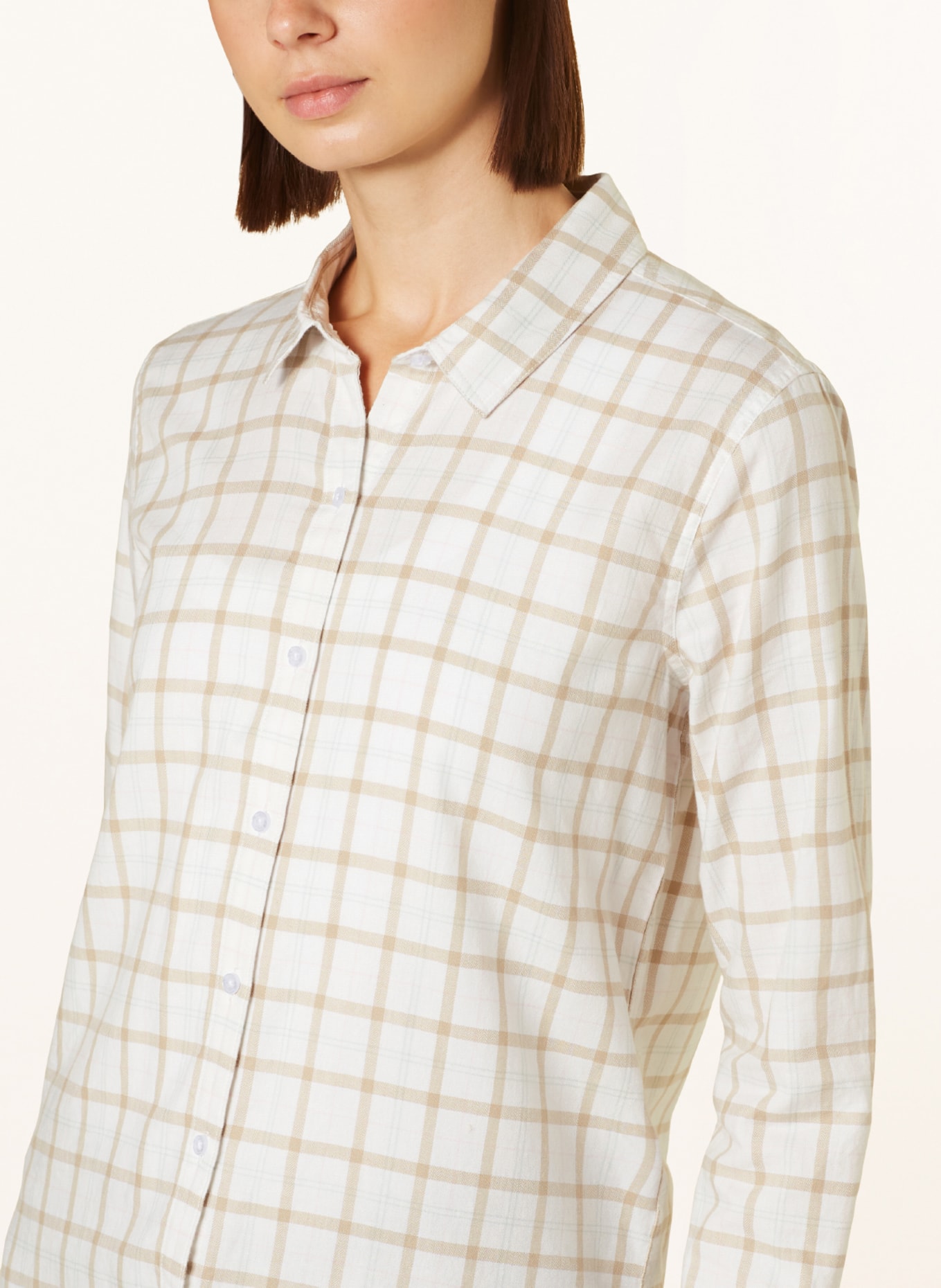 Barbour Shirt blouse NEWBURY, Color: WHITE/ BEIGE/ PINK (Image 4)