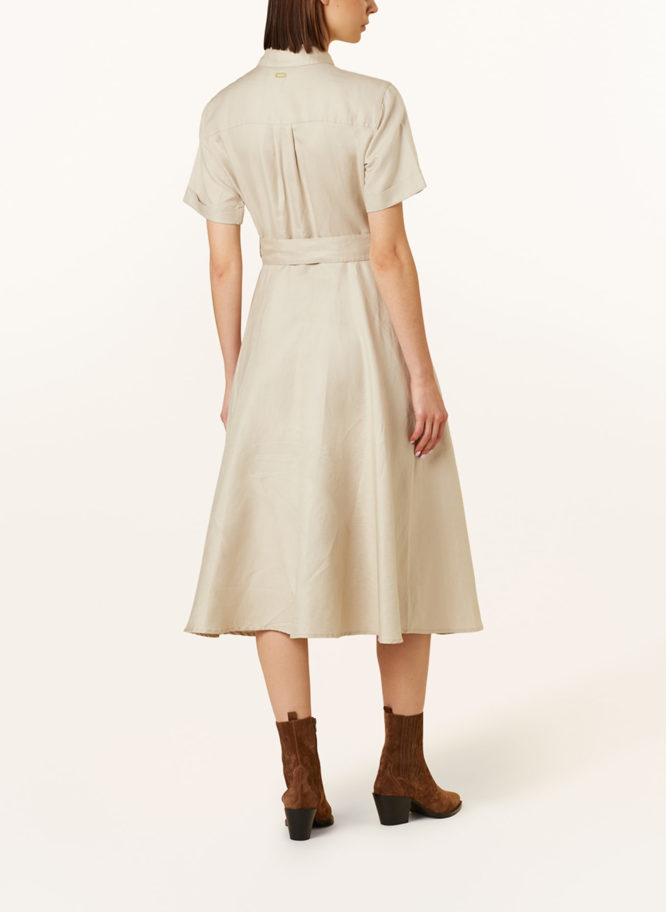 Barbour Shirt dress MARGARET with linen, Color: BEIGE (Image 3)
