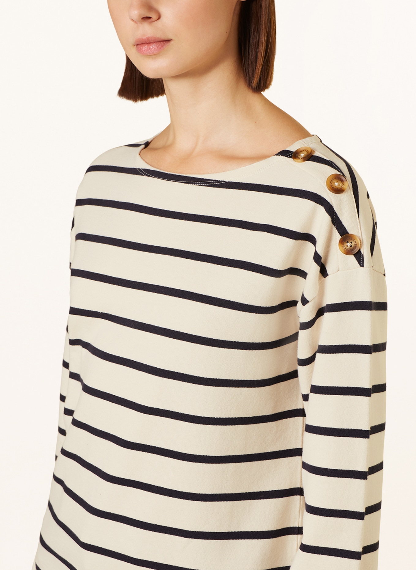 Barbour Sweatshirt CAROLINE, Farbe: CREME/ SCHWARZ (Bild 4)
