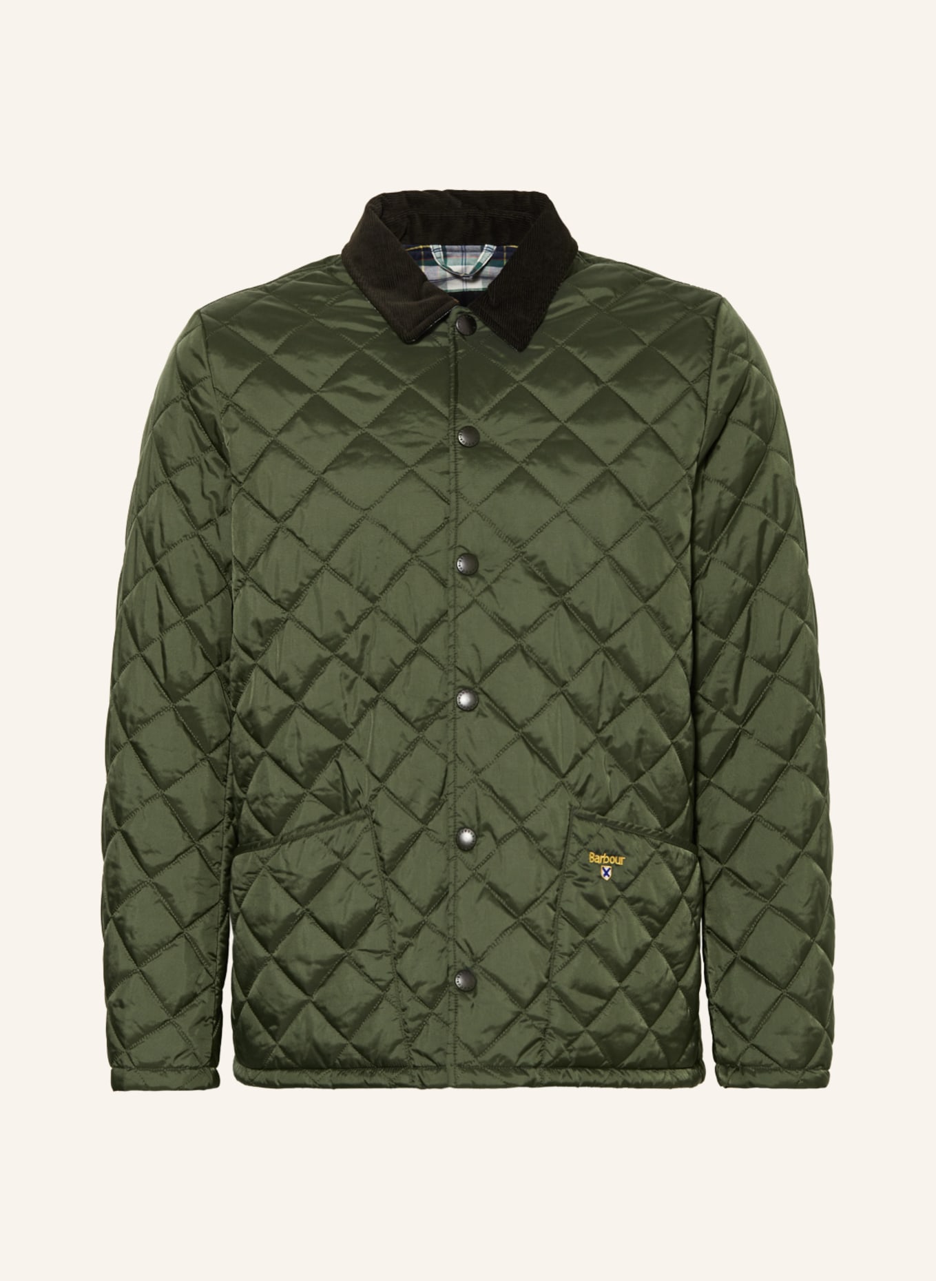 Barbour Quilted jacket HERRON, Color: GREEN (Image 1)