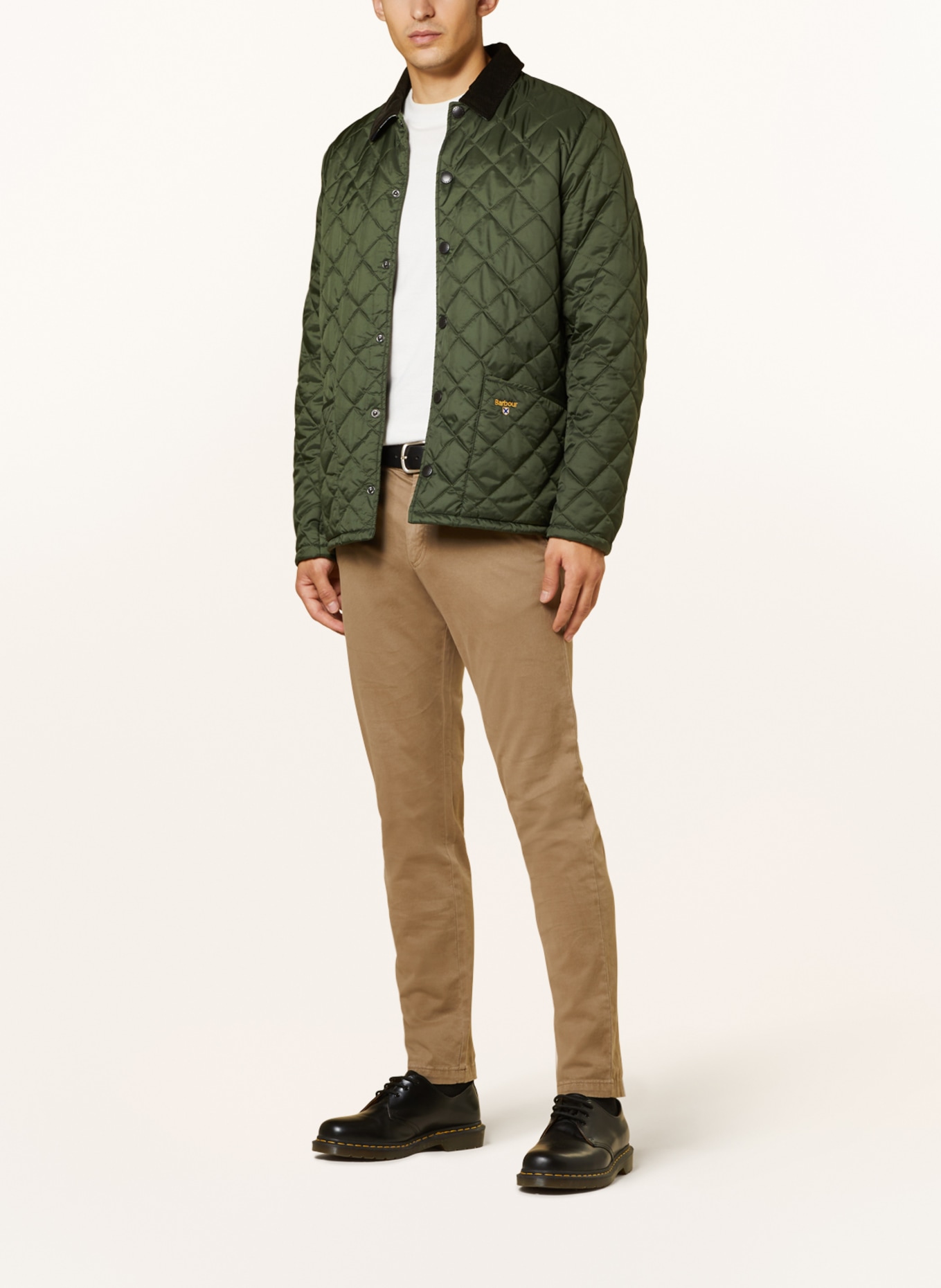 Barbour Quilted jacket HERRON, Color: GREEN (Image 2)