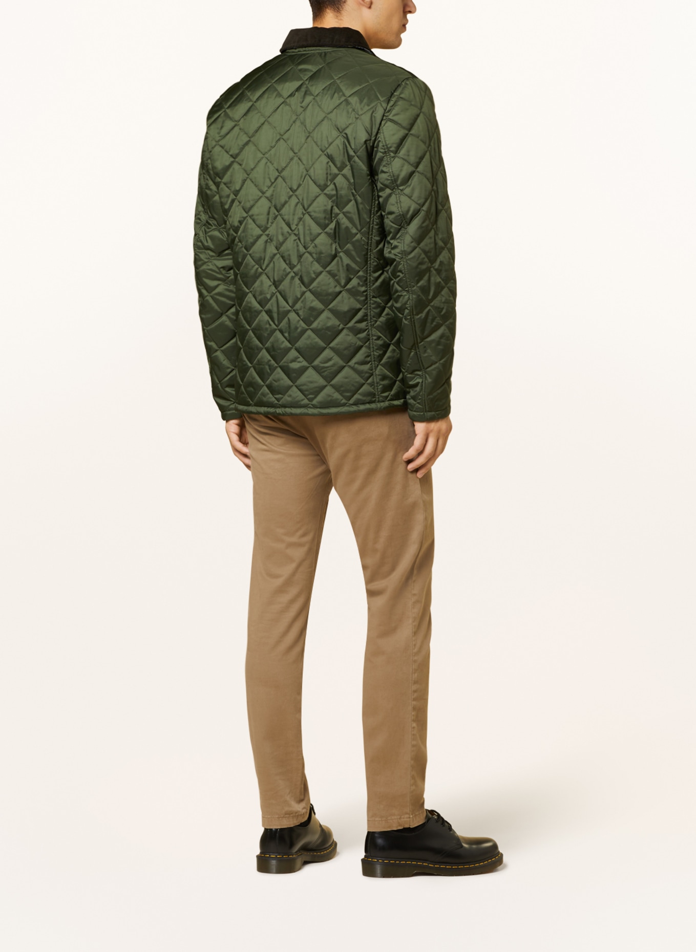 Barbour Quilted jacket HERRON, Color: GREEN (Image 3)